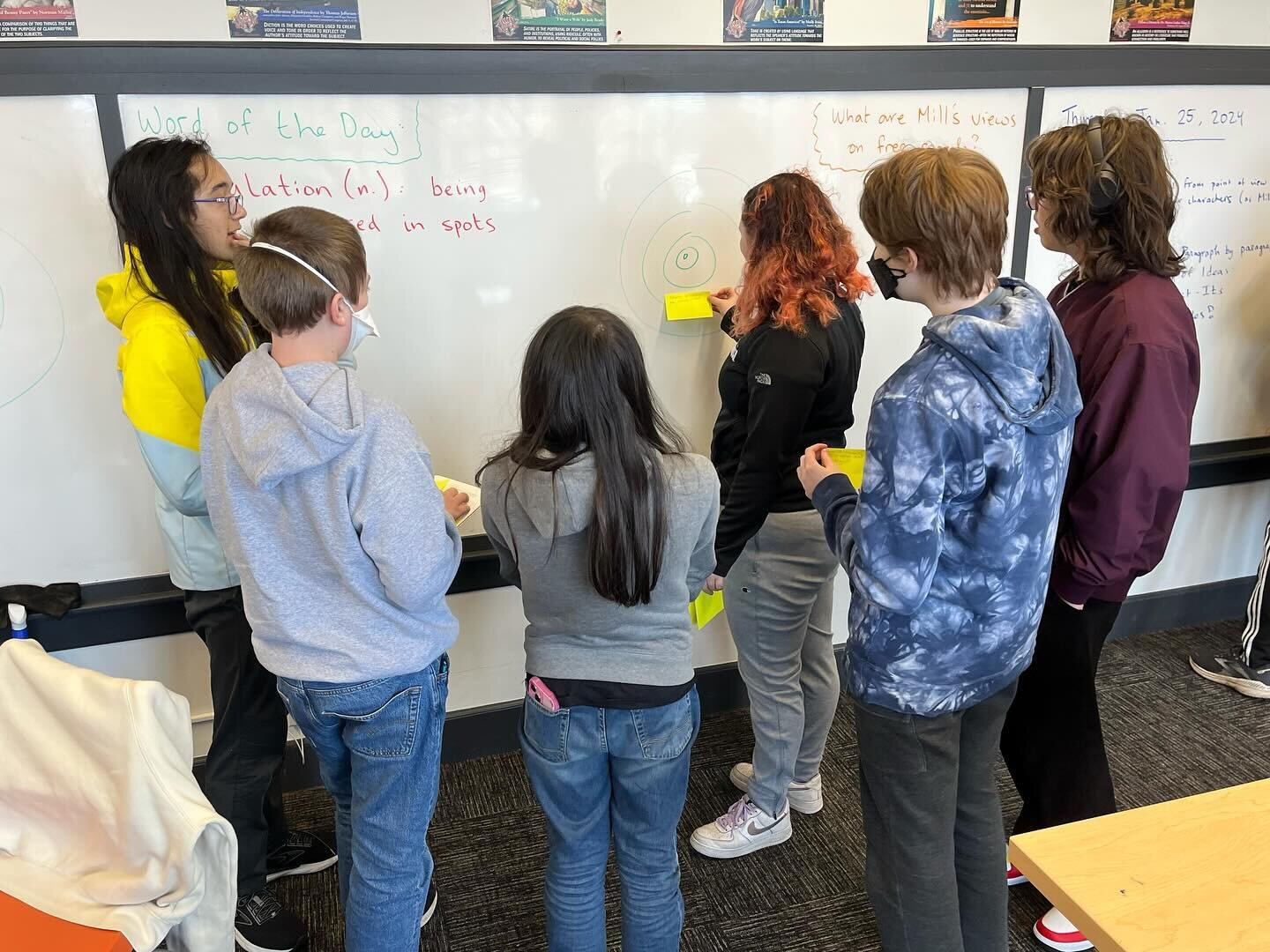 What is free speech? Why does it matter? The ninth graders have been exploring the ramifications of free speech in conjunction with John Stuart Mill&rsquo;s essay, &ldquo;On Liberty,&rdquo; adapted as &ldquo;All Minus One&rdquo; by the @hdxacademy . 