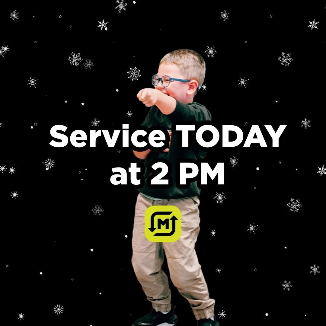 Service today at 2 PM! 🙌 The church is warm and cozy, sidewalks are shoveled, and the parking lot is plowed. We&rsquo;re excited for our Kids program today! Please use good judgment and caution while traveling. ❄️✨ #MetaChurch