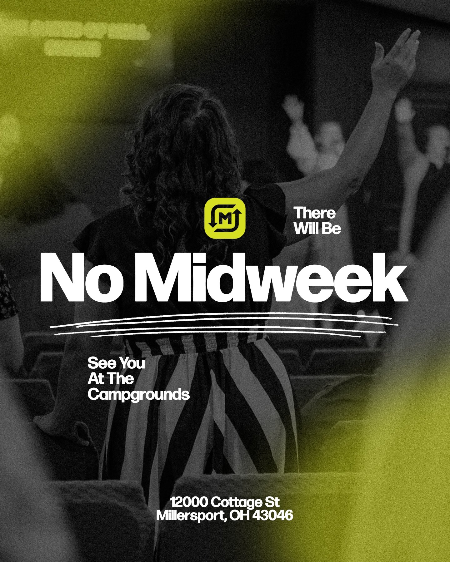 No Midweek tonight! 🙌

We&rsquo;ll be at Family Camp at the Apostolic Campgrounds in Millersport, OH, and we&rsquo;d love to see you there! We&rsquo;re looking forward to a great time together in God&rsquo;s presence. See you at camp! 💙