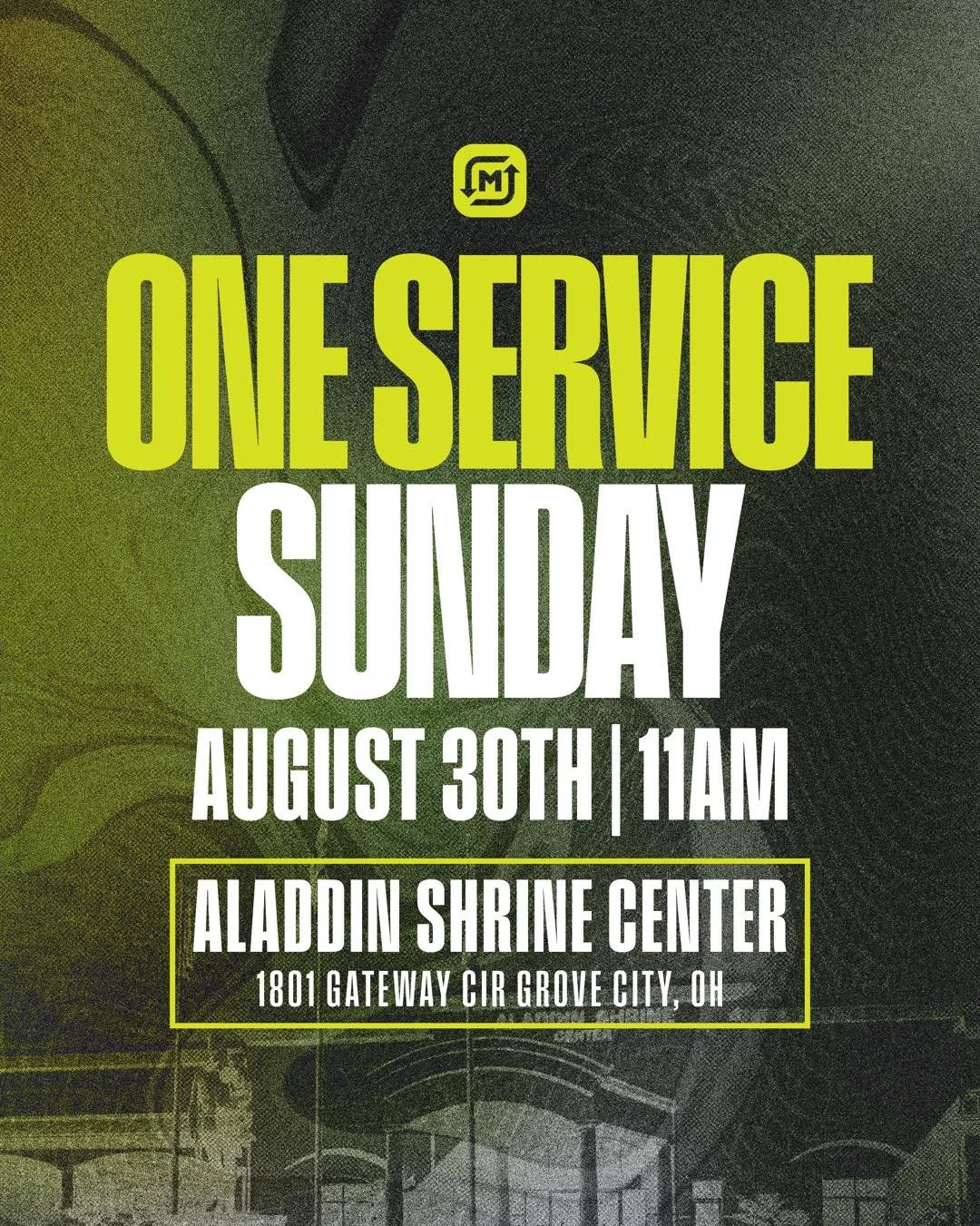 Meta Church family and our Grove City neighbors! We&rsquo;d love to see YOU this Sunday! 🙌 Join us for this special service as we come together for ONE SERVICE to worship and grow in God&rsquo;s presence.

Bring your friends &amp; family and come ex