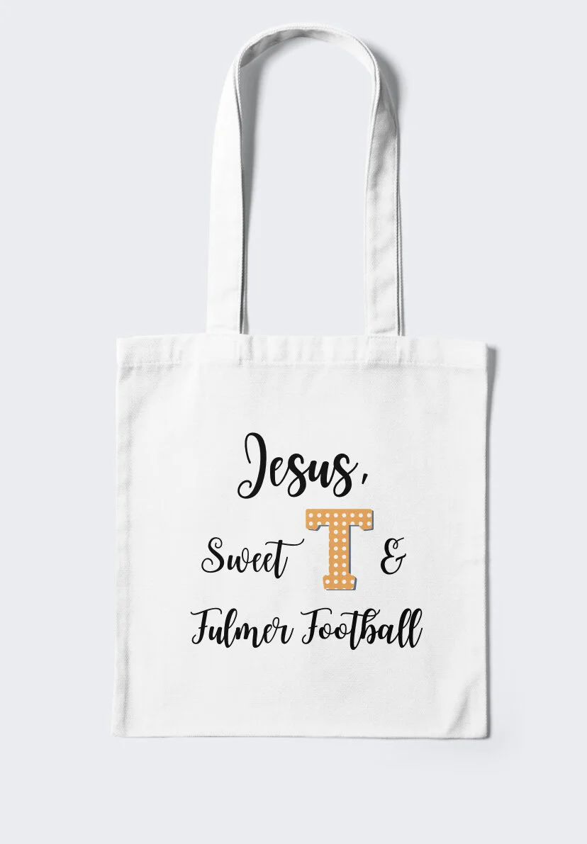 Jesus With Football Tote Bag Jesus With Football Tote Bag