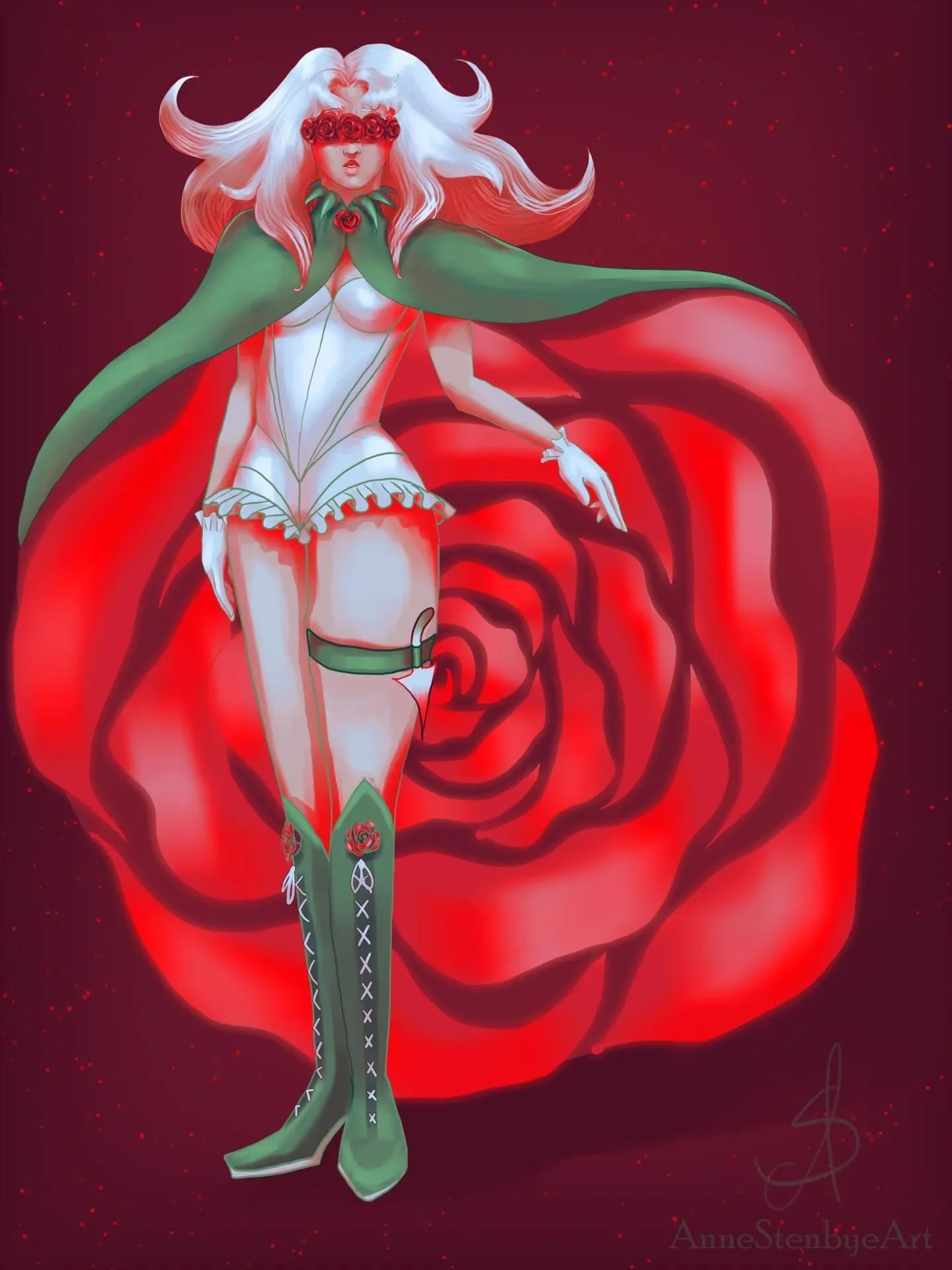 My entry for this month's VGen challenge with the theme 'Rose'. I want to join Vgen.
Wish me luck! 

My VGen account: https://vgen.co/AnneStenbyeArt/

#vgencode
#rose
#red #concept #characterart