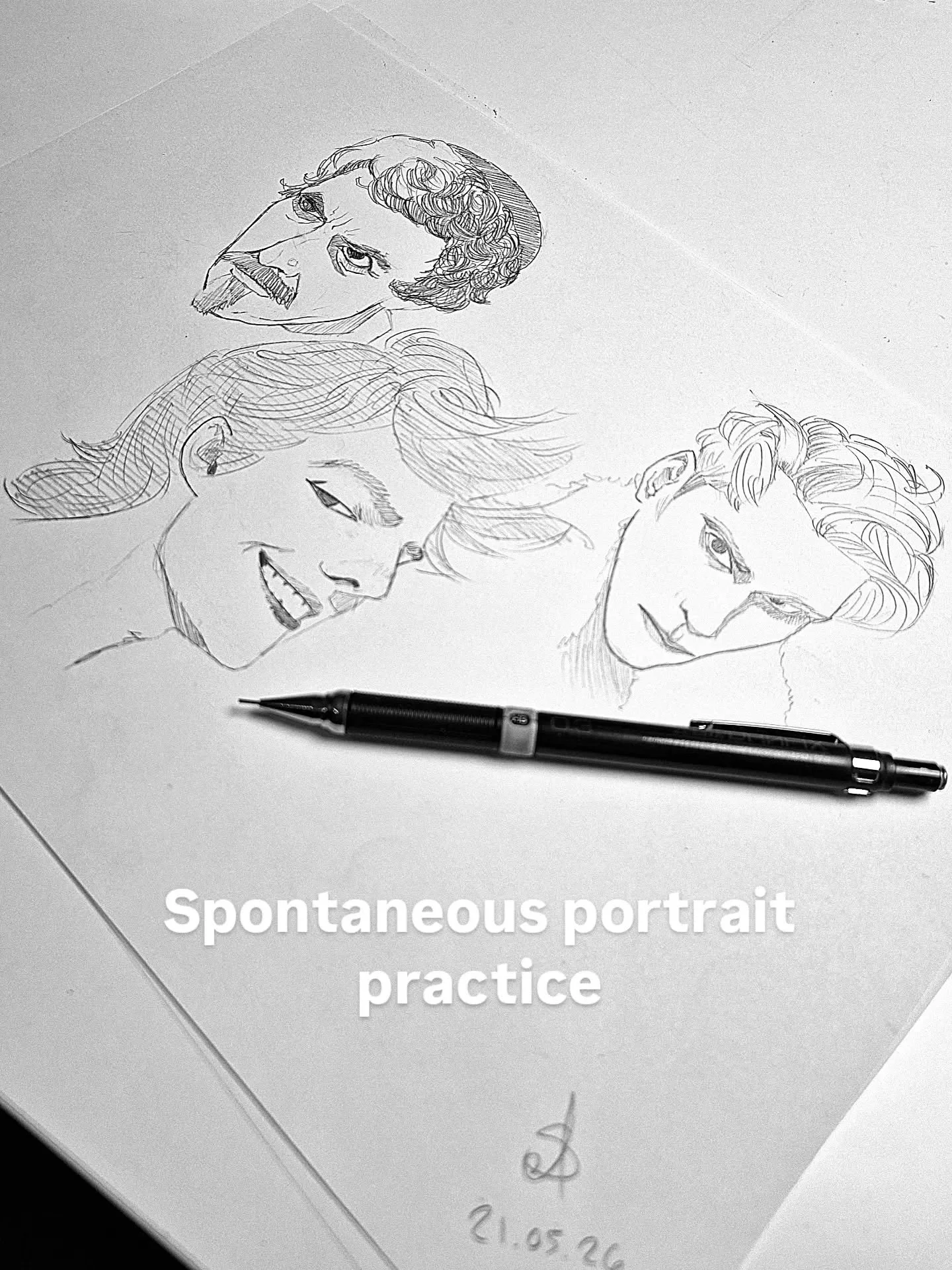 Had trouble finding peace tonight. Physical drawing helped ground me. Hope you're having a lovely evening 😊

#drawing #portrait #pencilpotrait #grounding #graphite