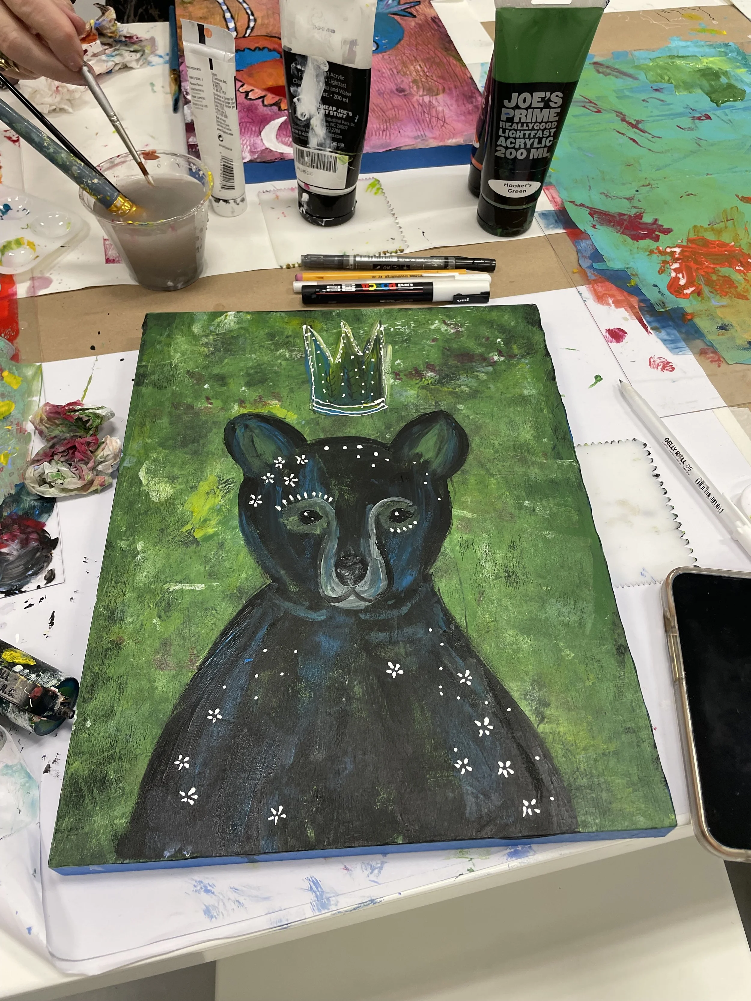 Modern Folk Art w/ Acrylic Paints