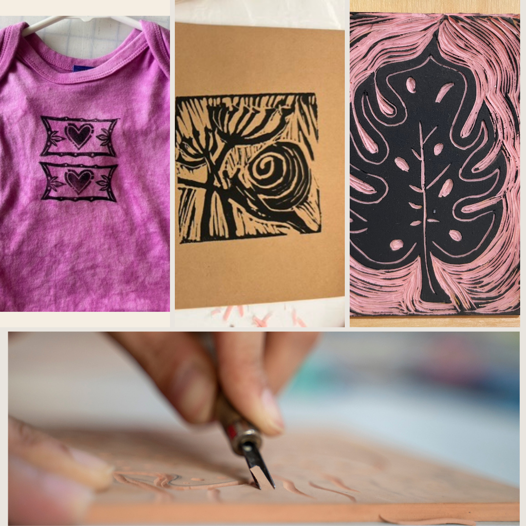 Bespoke Block-Printing on Paper & Fabric, Sunday, 5/03, 1-5pm with local textile artist Jess Kaufman