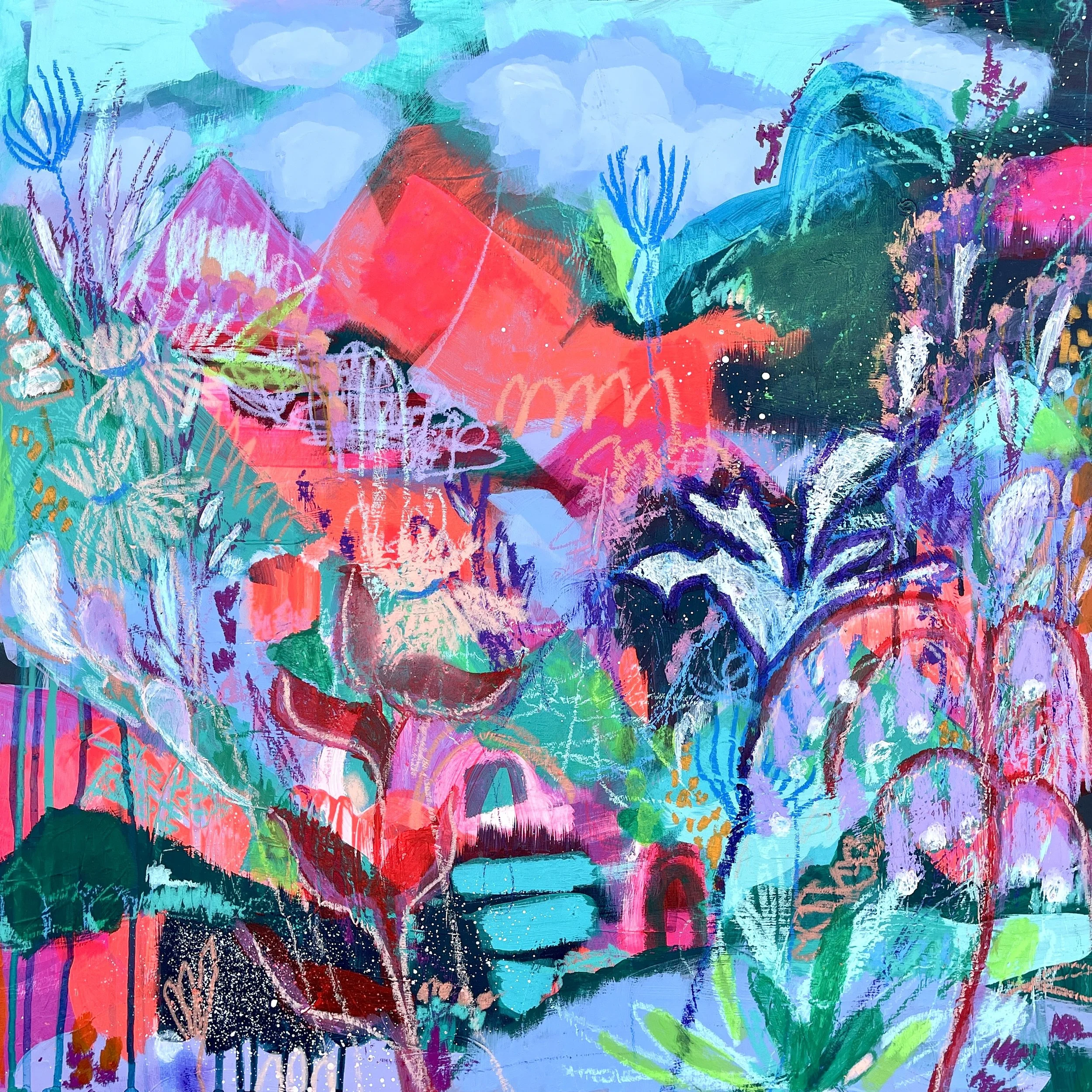 Forest & Flora: Abstract Painting Workshop:  Sunday 6/14, 10:00am - 1:00pm with local artist Miranda Wildman