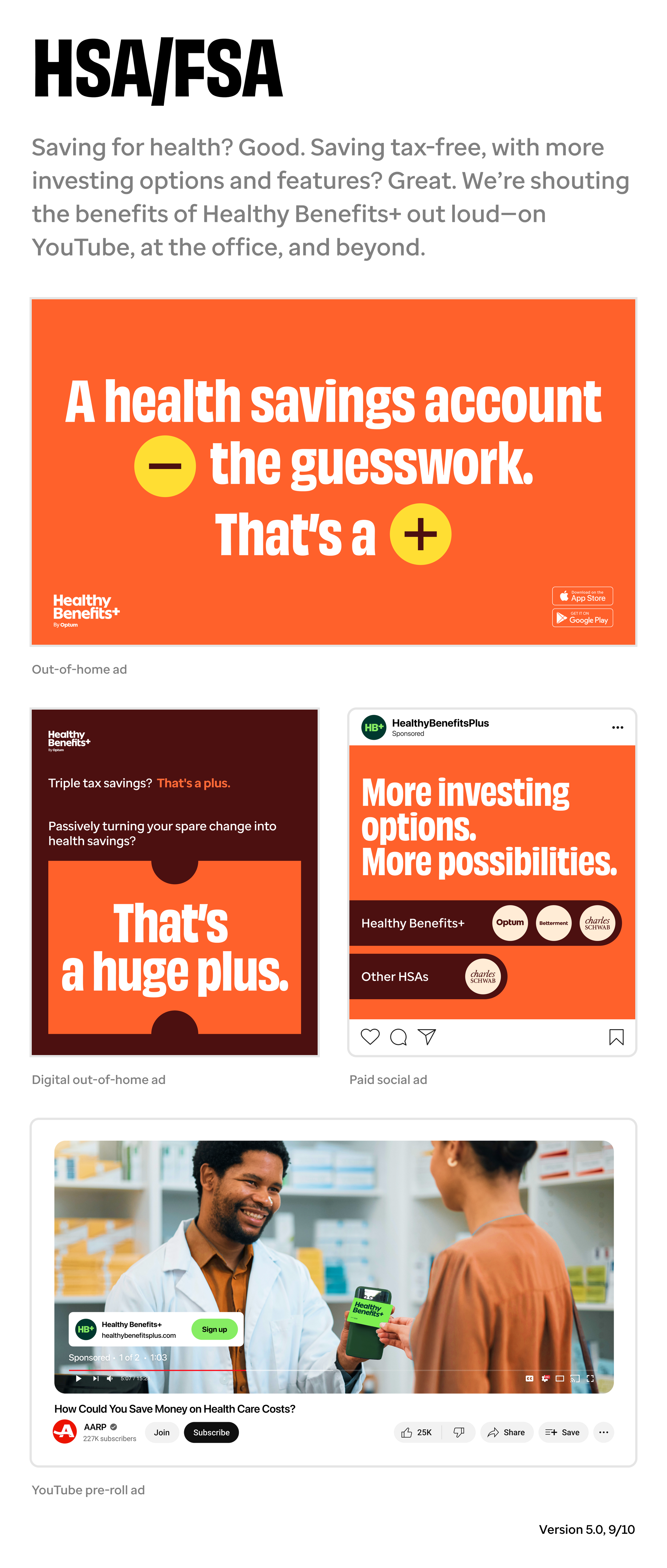 Healthy Benefits+ also makes it easy to manage your HSA or FSA.