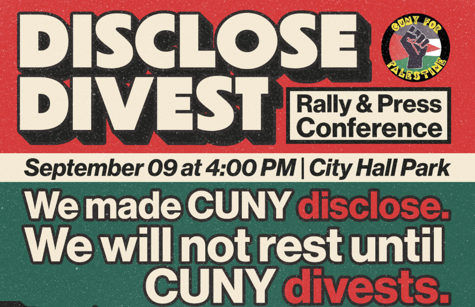 Statement on CUNY’s Disclosed Investments and Institutional Complicity