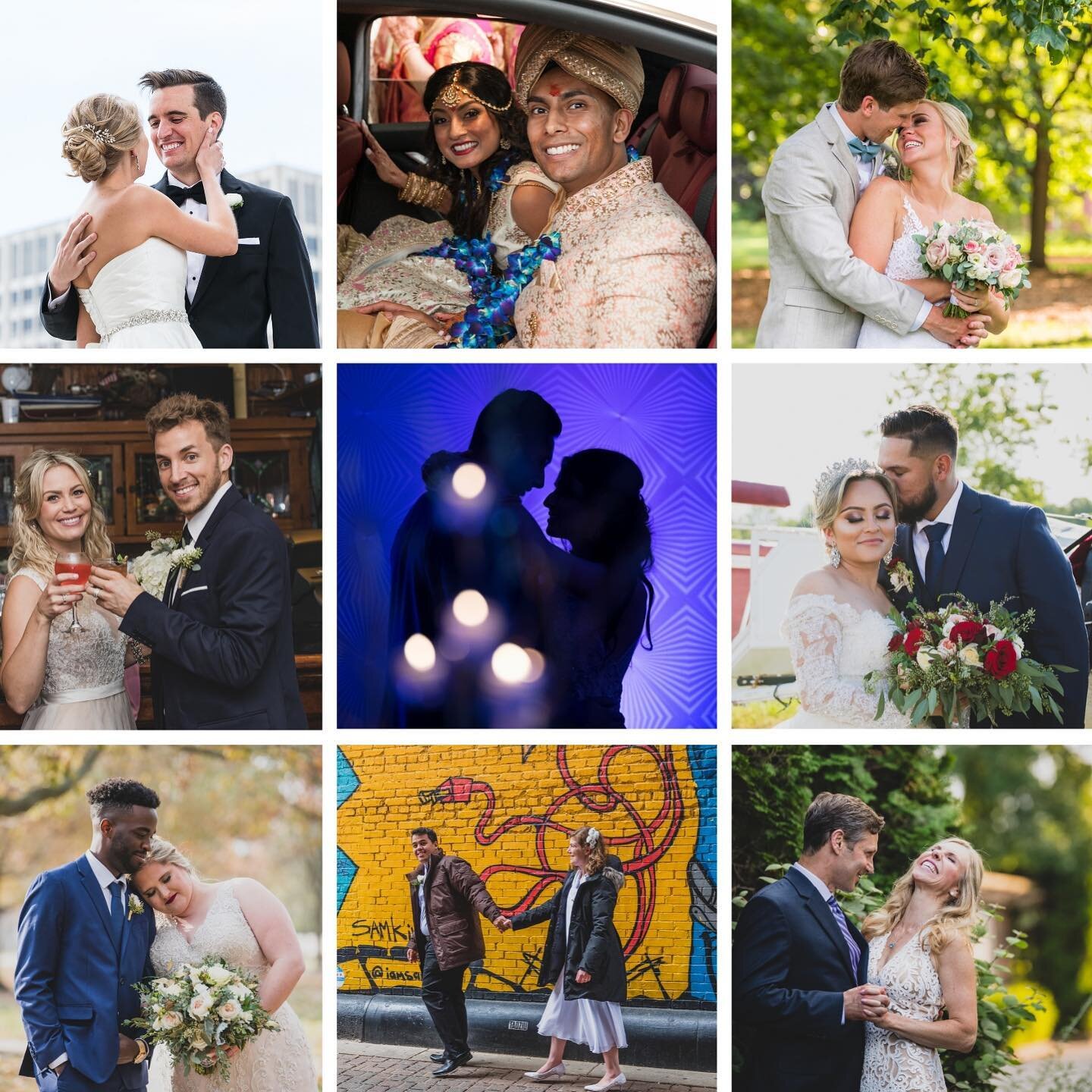 Huge Thank you to all of our 2019 couples. We could only include 9 but each of you is special to us. #creativemweddings #weddingseason #loveauthentic #ftwotw #chicagocouples #theknot #chicagoelopementphotographer #brideandgroom #smpweddings #shesaidy