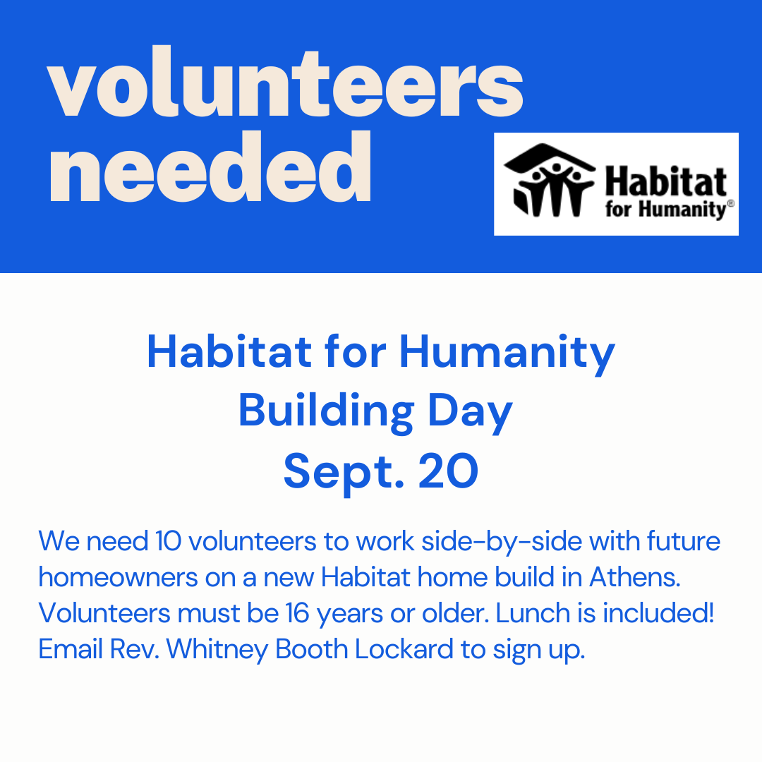 Habitat For Humanity Building Day, September 20