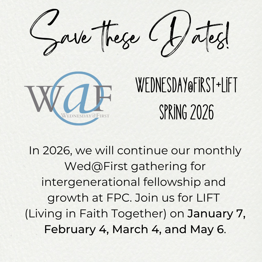 Wednesday@First Spring 2026
