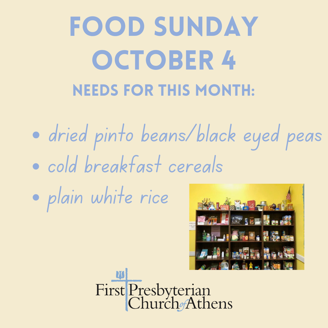 Food Sunday, October 4