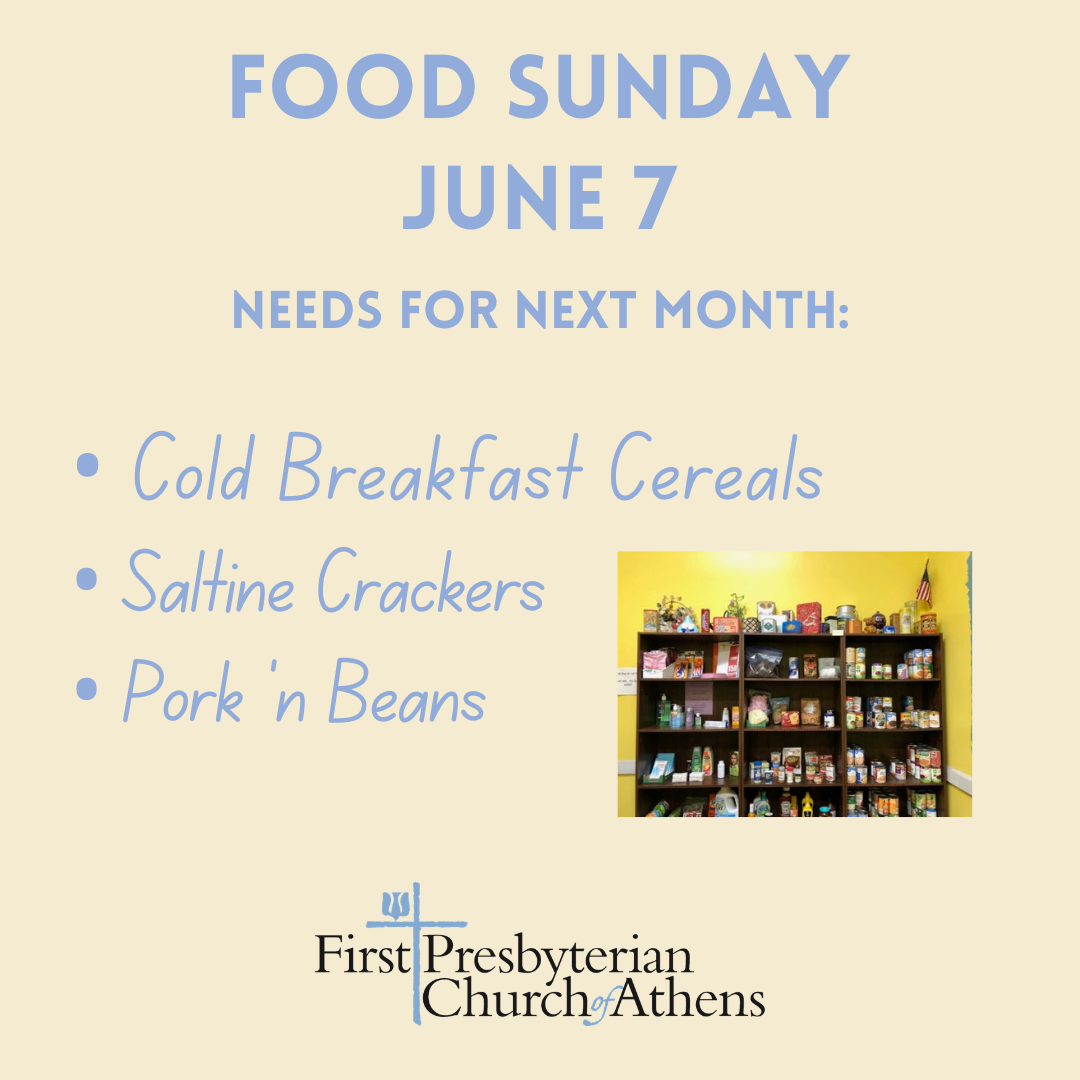 Food Sunday, June 7