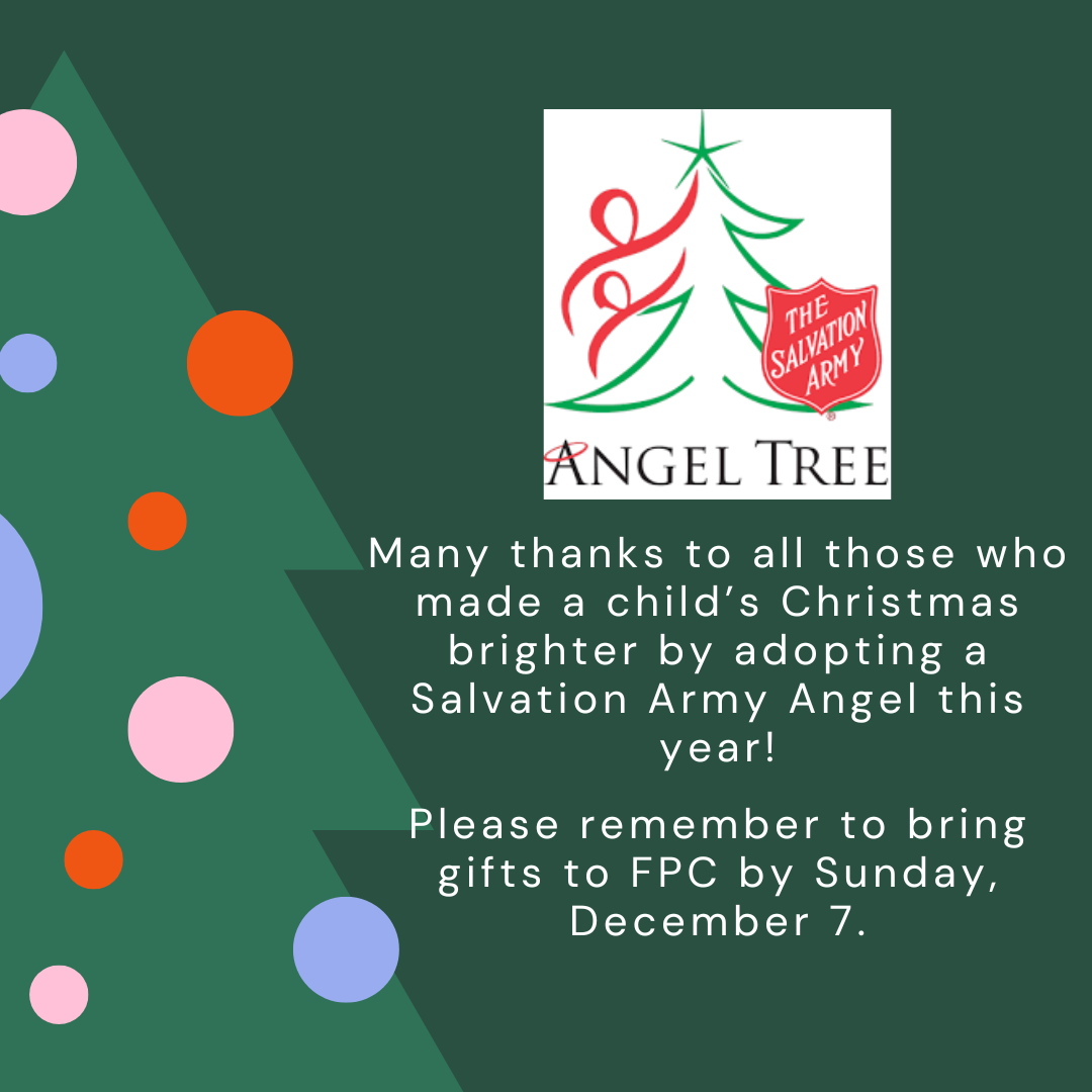 Salvation Army Angel Tree Update, Thank you!