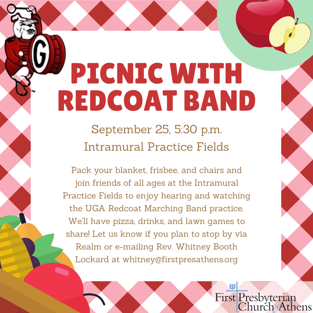 Picnic with the Redcoat Band, Friday, September 25 5:30 p.m.