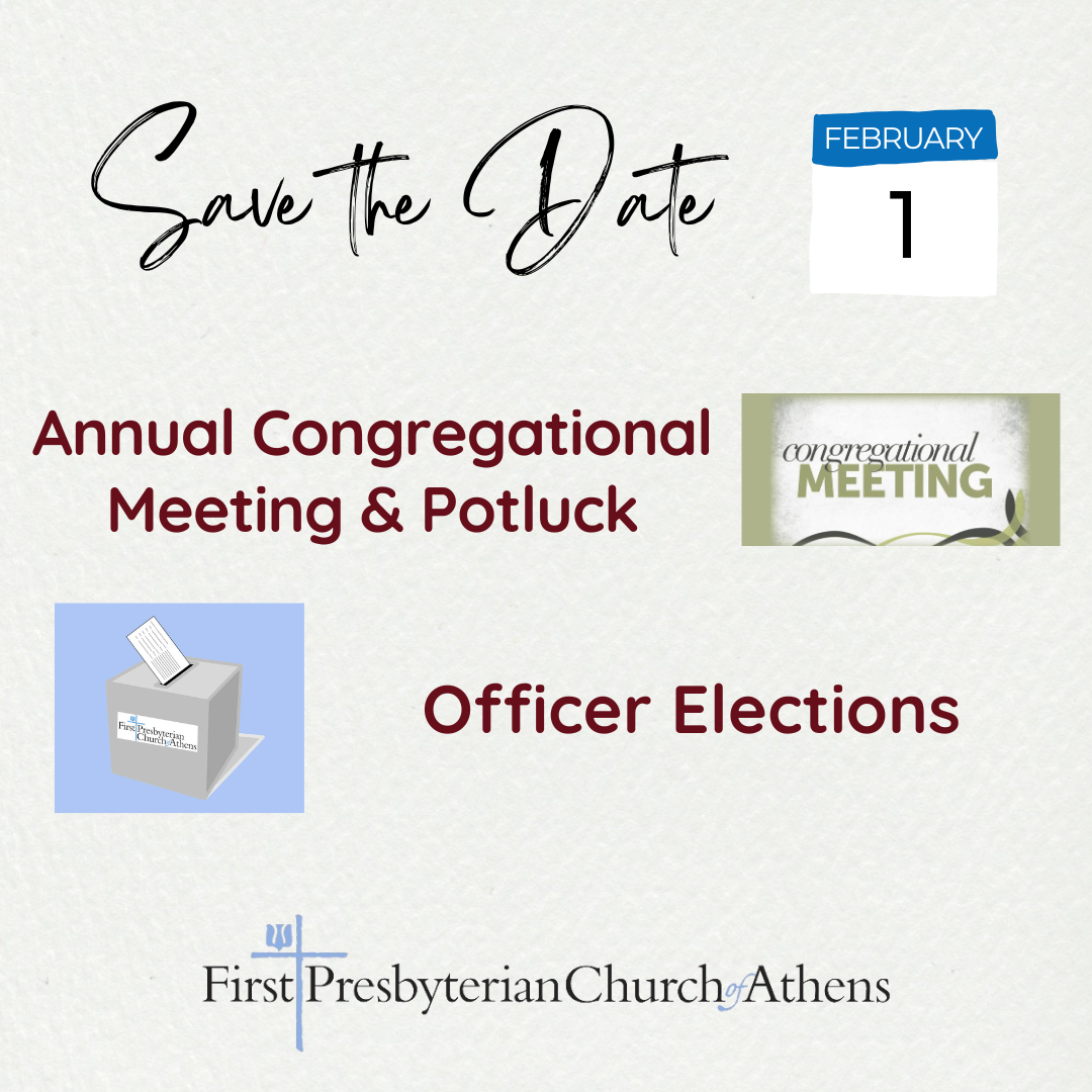 Annual Congregational Meeting &amp; Church Potluck