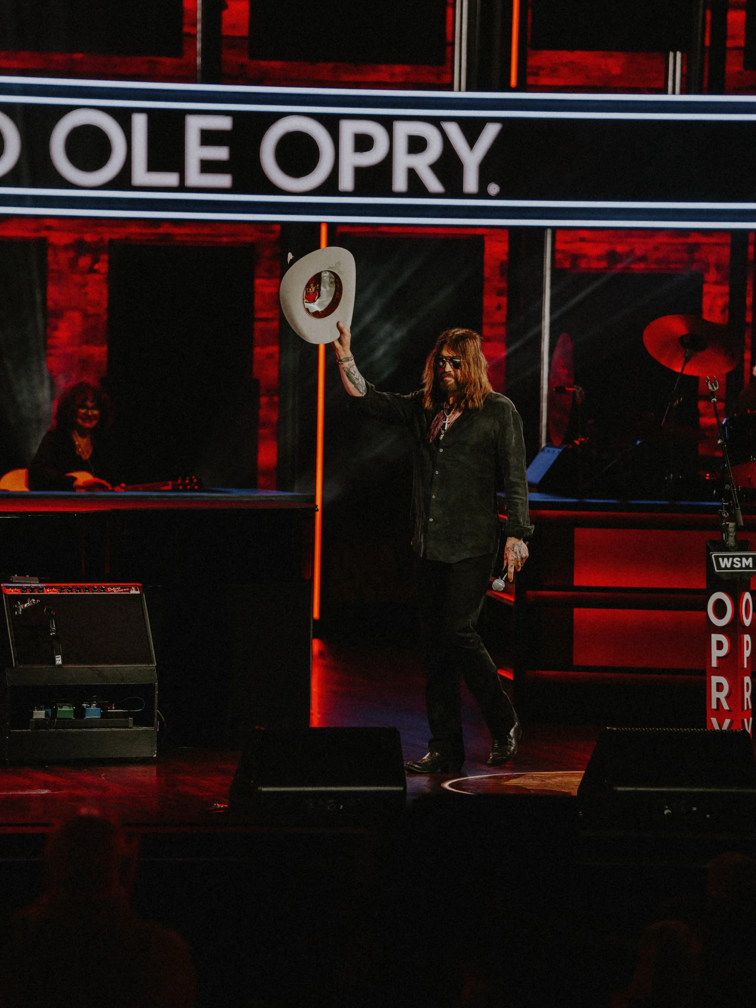 The one and only @billyraycyrus rocking his American Paint Hat made by our designer @coulterdotson at the Grand Ole Opry