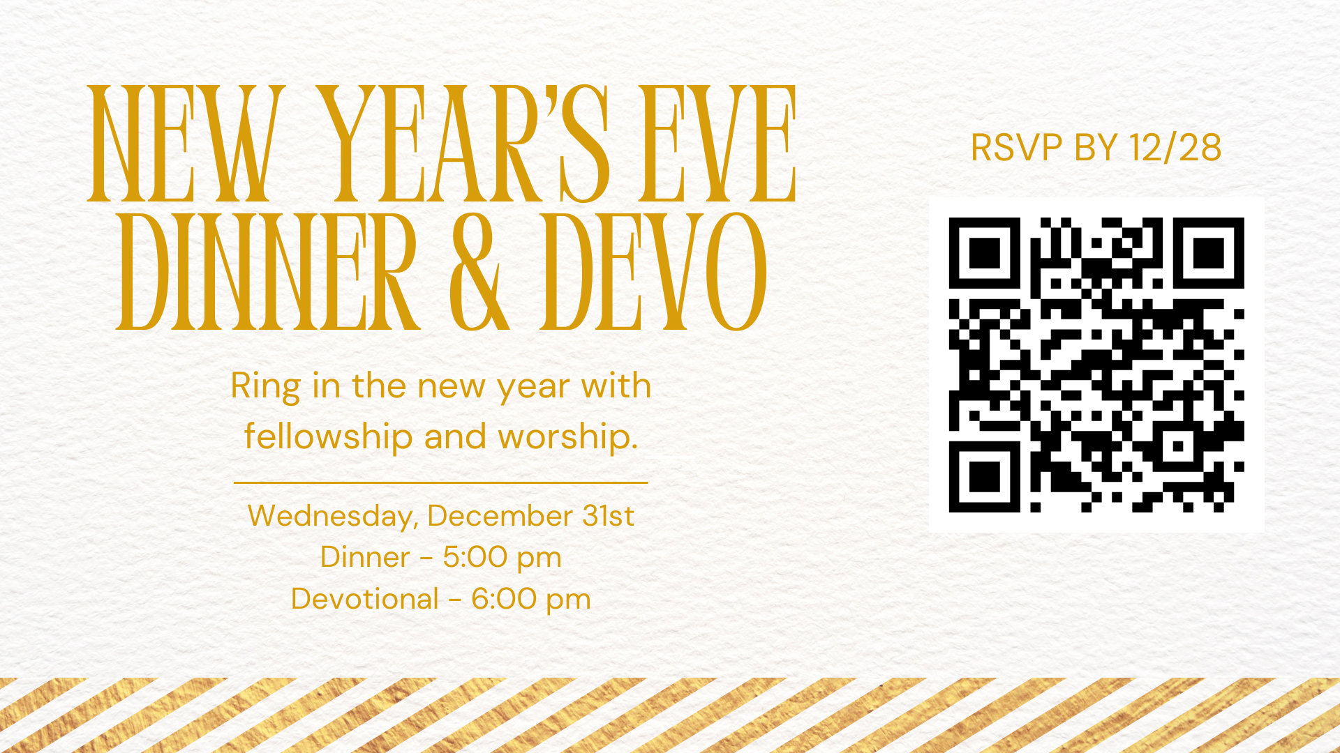 New Year's Eve Dinner & Devo