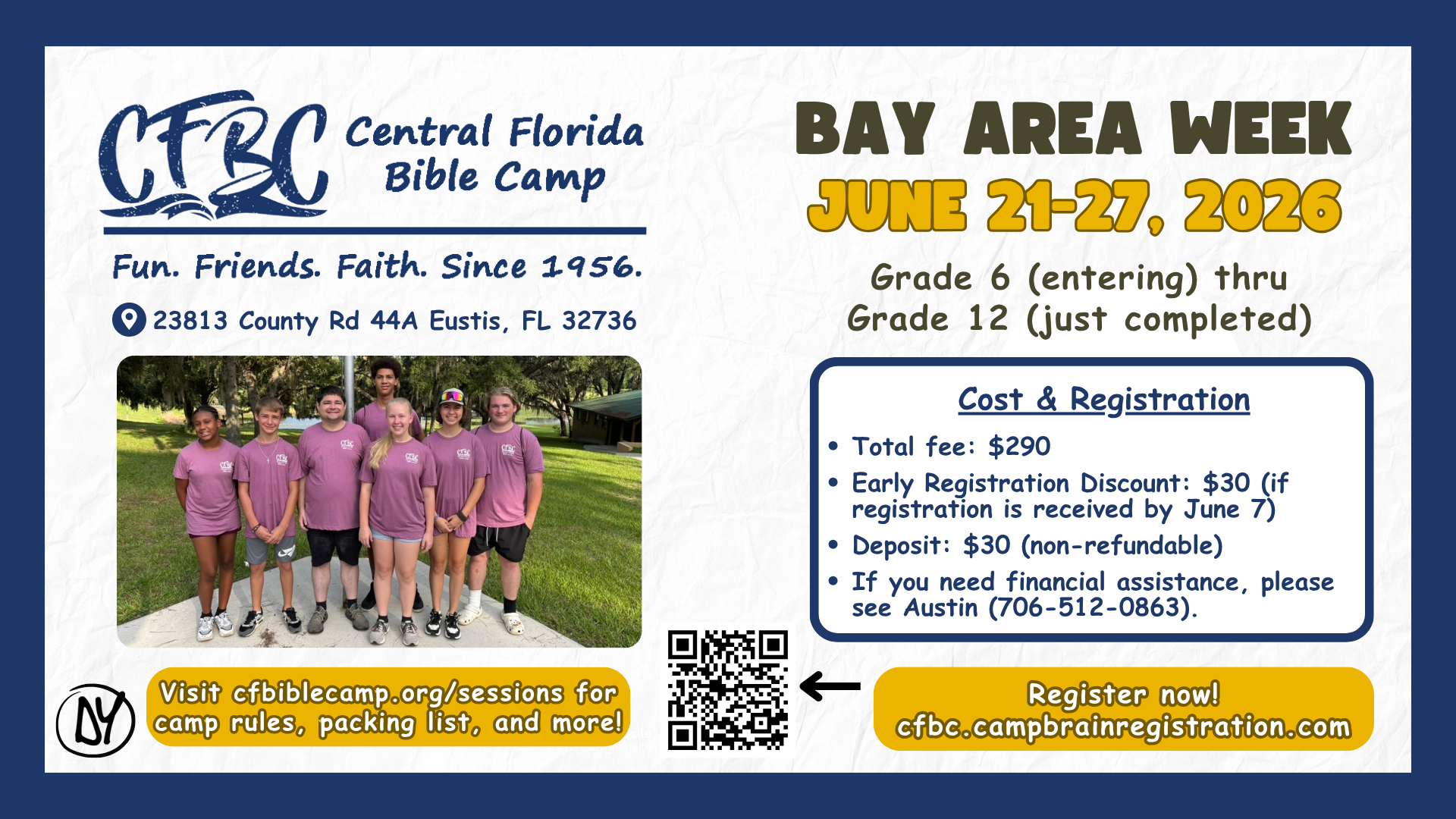 Bay Area Week @ Central Florida Bible Camp
