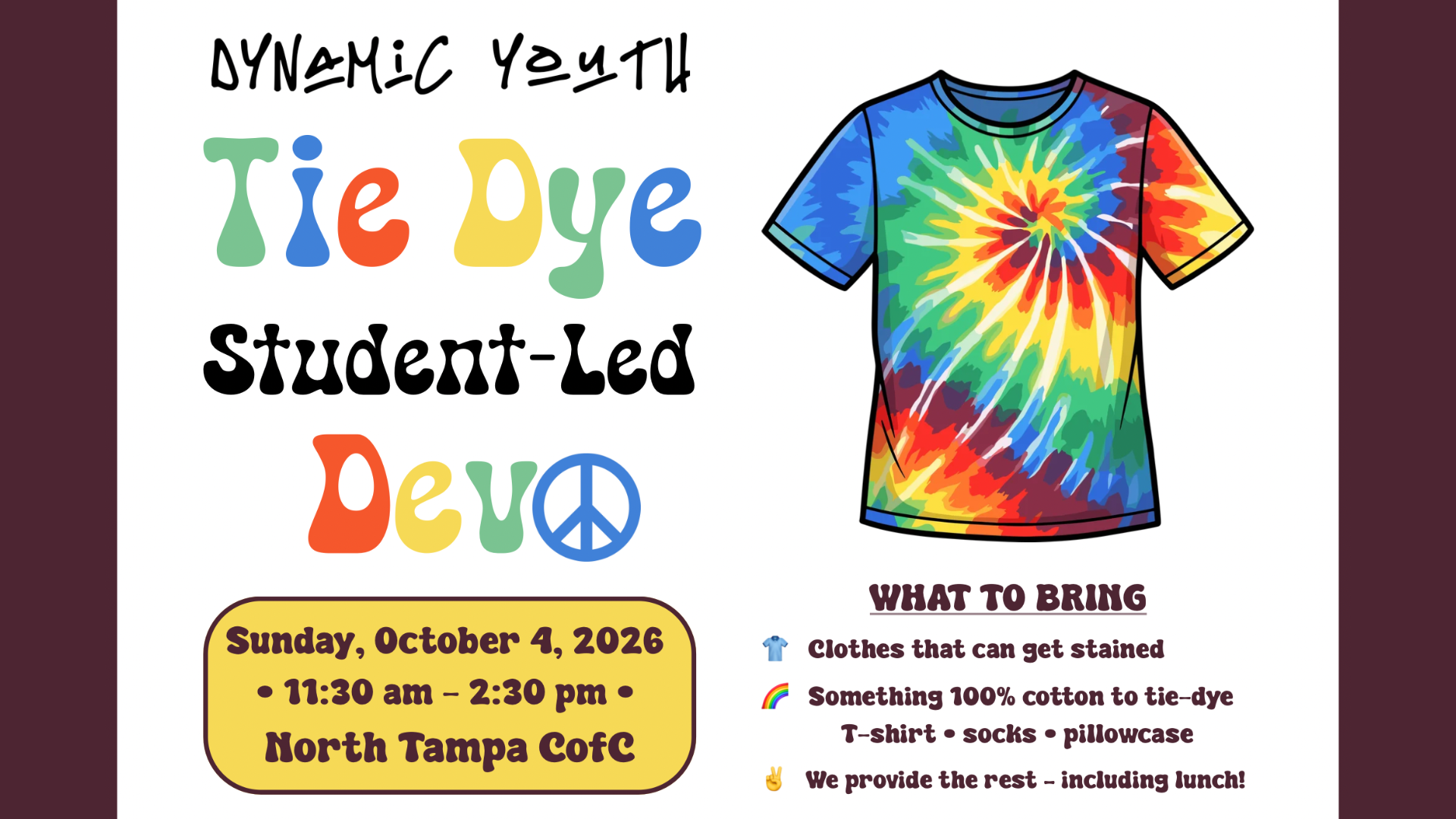 Dynamic Youth Tie Dye Devo