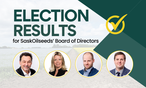 SaskOilseeds Announces Results of Board Election
