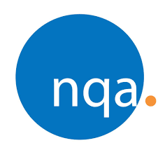 Blue circle with white lowercase 'nq' and a small orange dot
