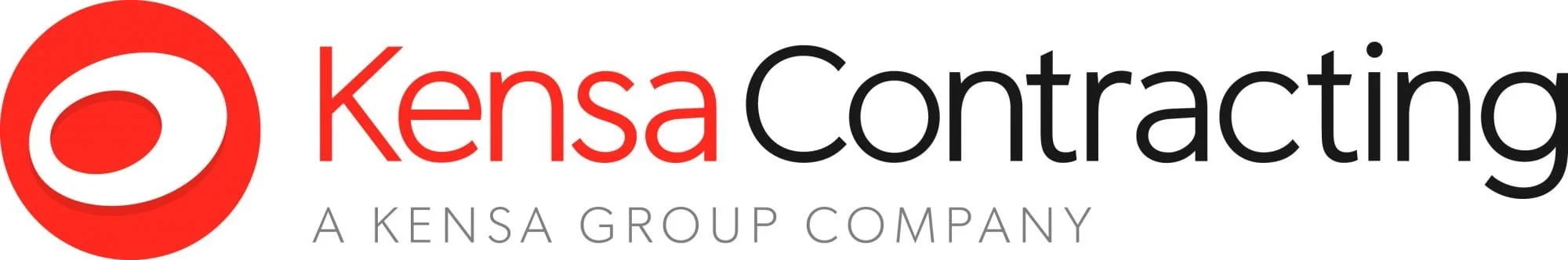Kensa Contracting logo with a red circular design and text 'Kensa Contracting, A Kensa Group Company'.