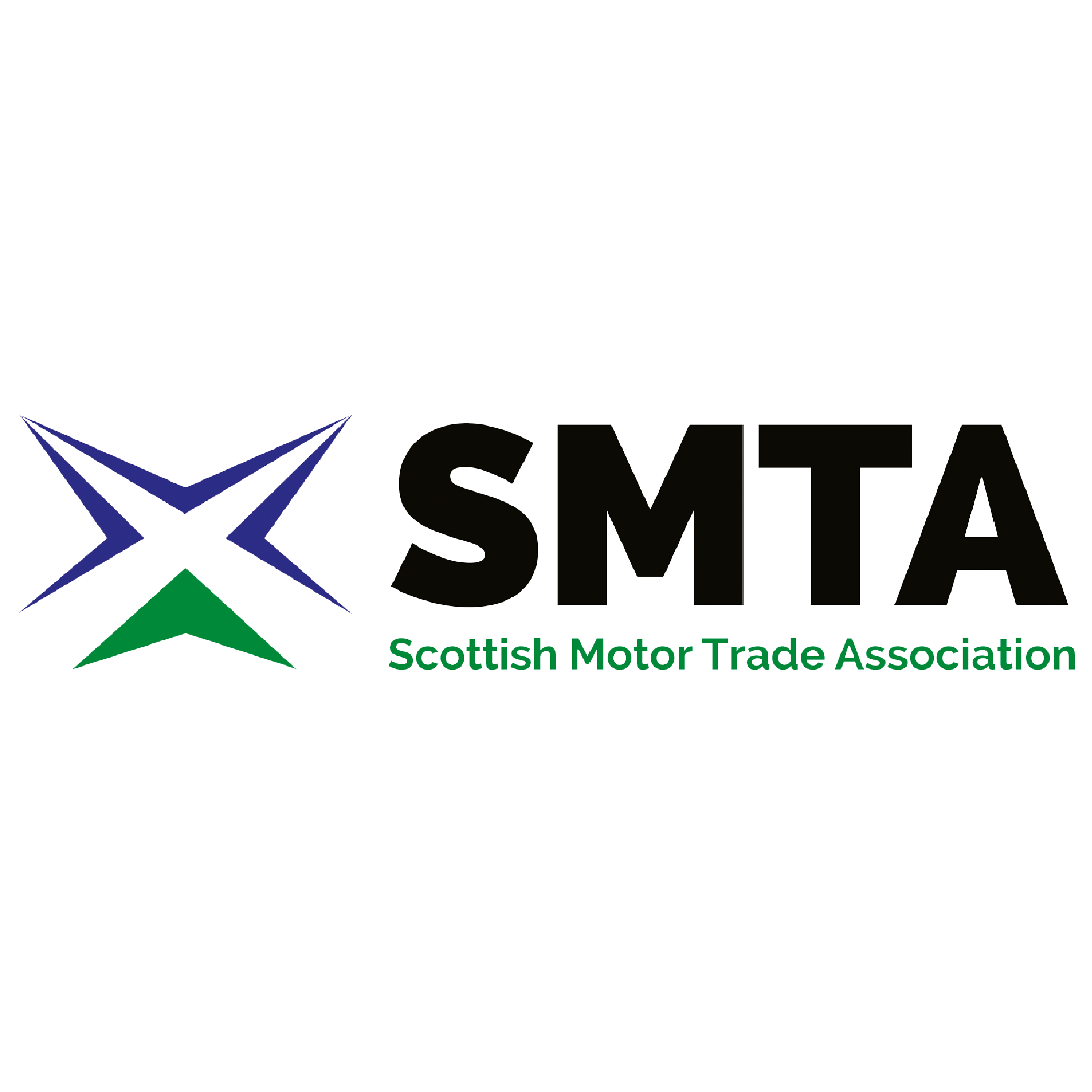 Logo of the Scottish Motor Trade Association (SMTA), featuring stylized car shapes and the text 'Scottish Motor Trade Association'.