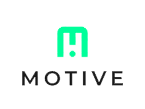 Logo with a stylized teal 'H' and an exclamation mark inside it, followed by the word 'MOTIVE' in black capital letters.