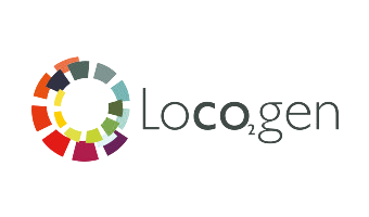 A logo featuring a colorful circular design made of geometric shapes and the word 'LogoGen' in black and gray text.