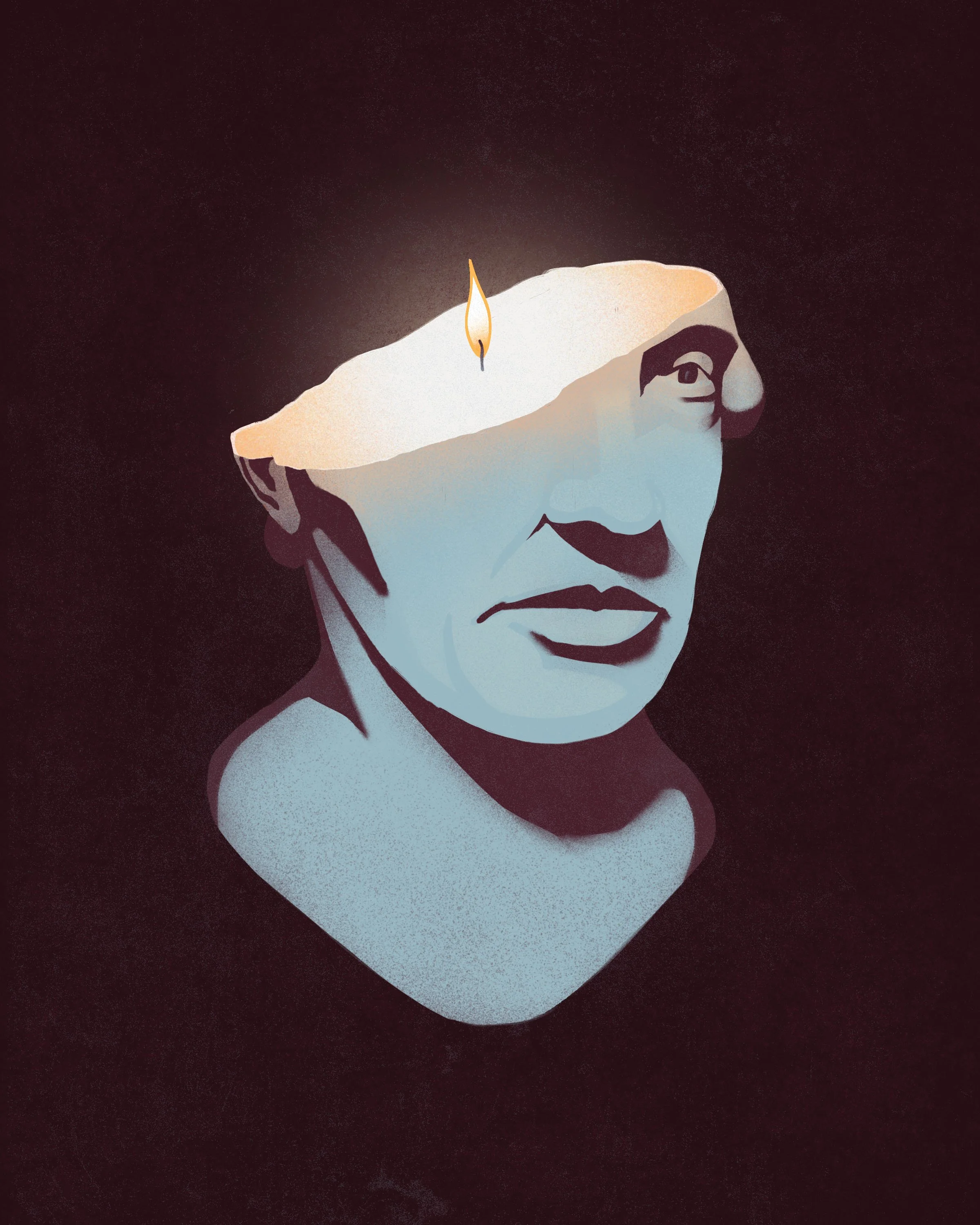 conceptual illustration philospher enlightment elia
