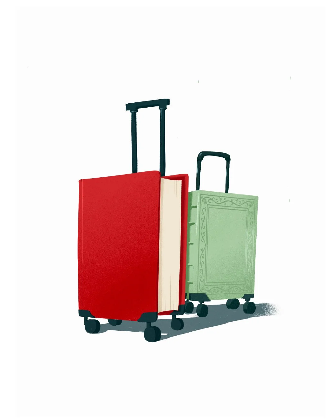 Travellin Luggage like Books