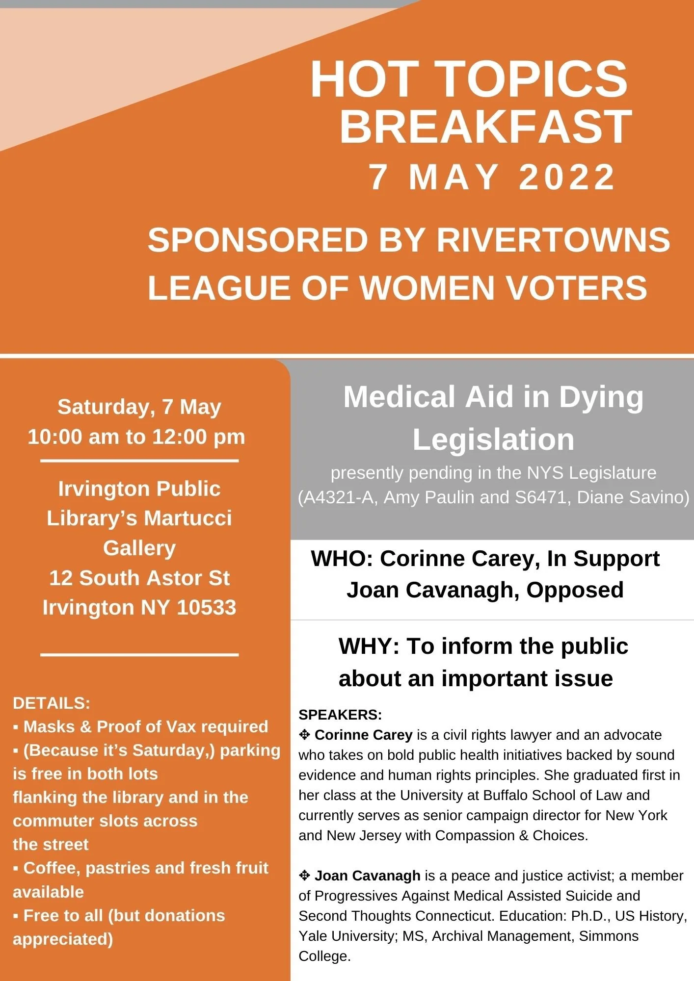 HOT TOPICS BREAKFAST ! ! !  