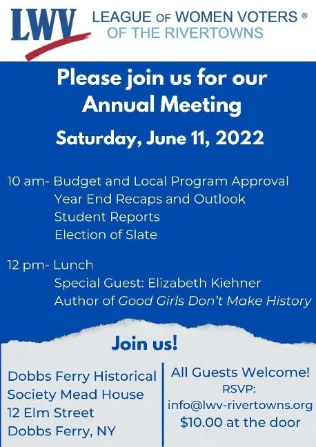  Annual Meeting - Saturday June 11, 2022