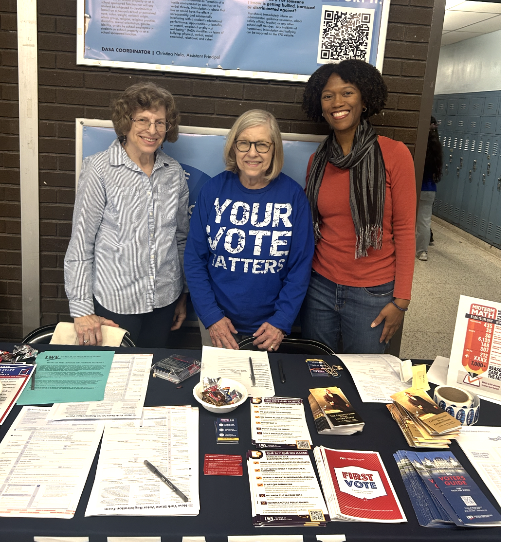 As we get closer to Election Day, we go into schools and are present at community events  to register those who will be 18 on November 3rd.