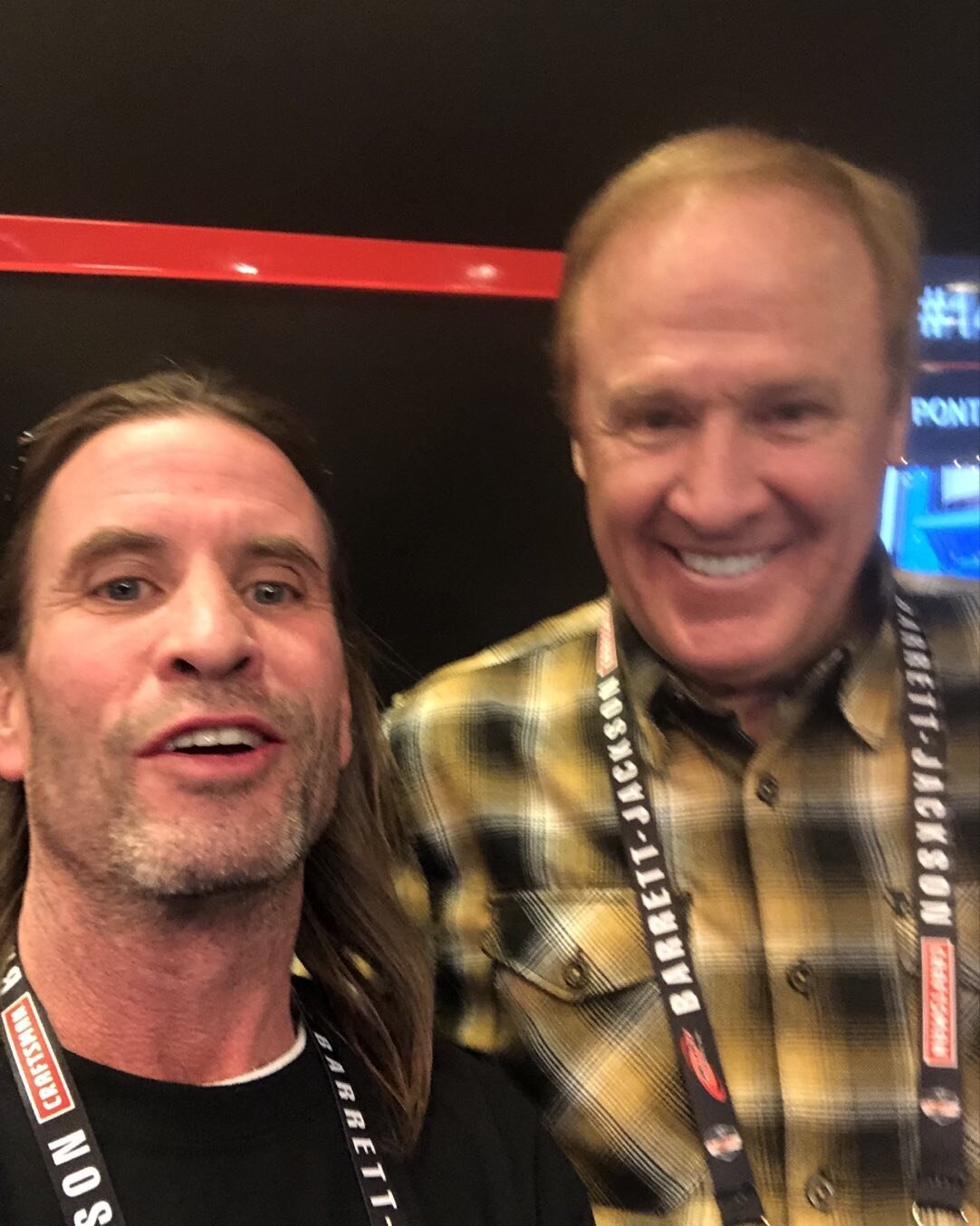 Hanging out with a legend Rusty Wallace at Barrett Jackson coolest guy ever