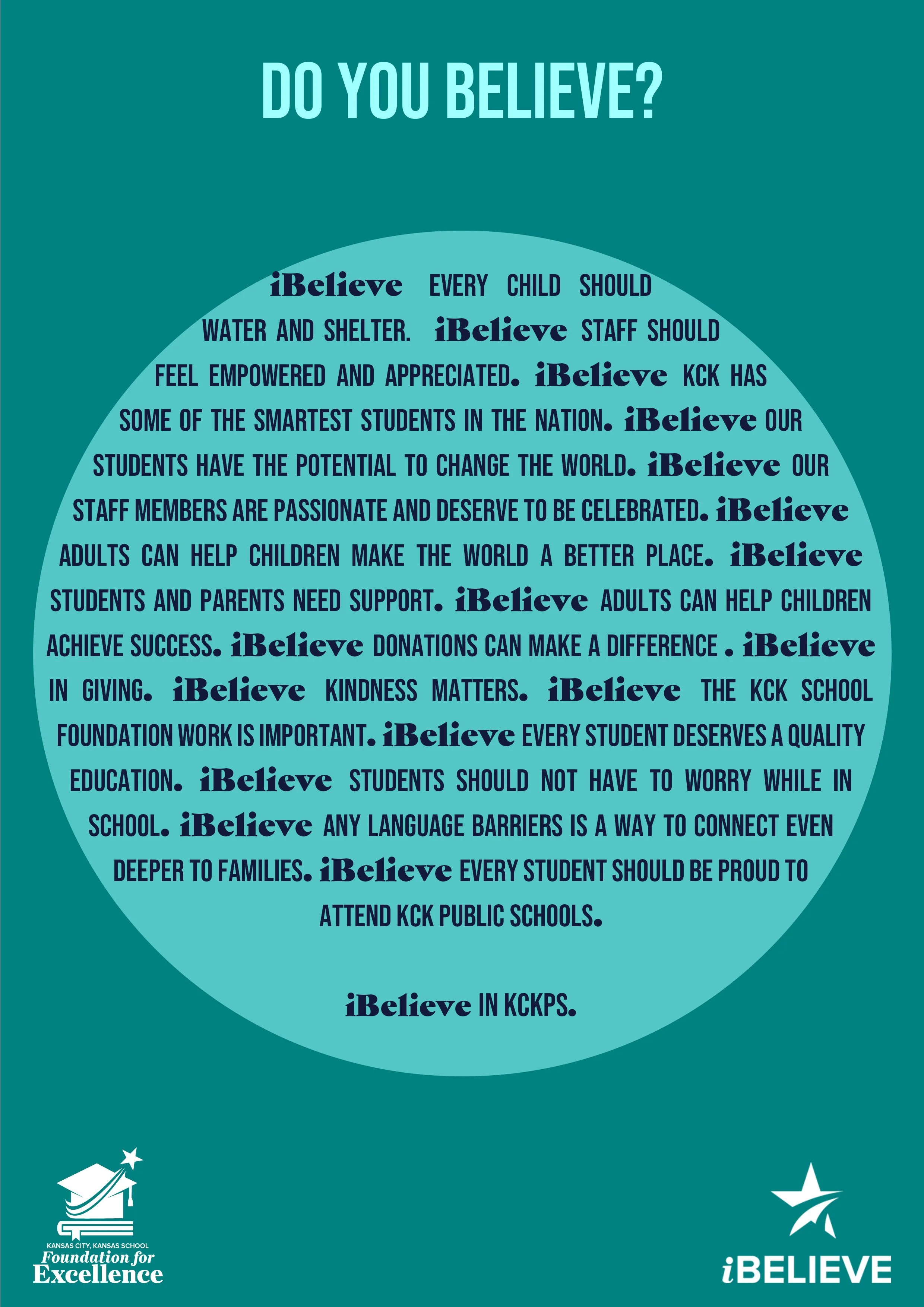 Multicolor iBelieve statementsTeal iBelieve Poster.jpg