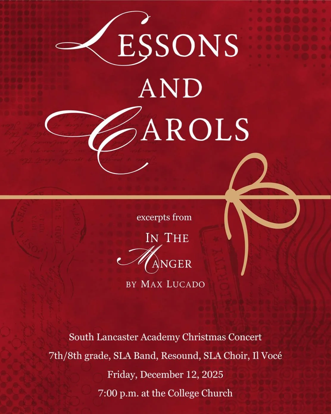 🎄🎶Come to the 7-12 Christmas concert tomorrow evening! You will be in for a worshipful evening full of gorgeous music. 

See flyer for more details. Live stream found here: https://www.collegechurch.net/live-stream