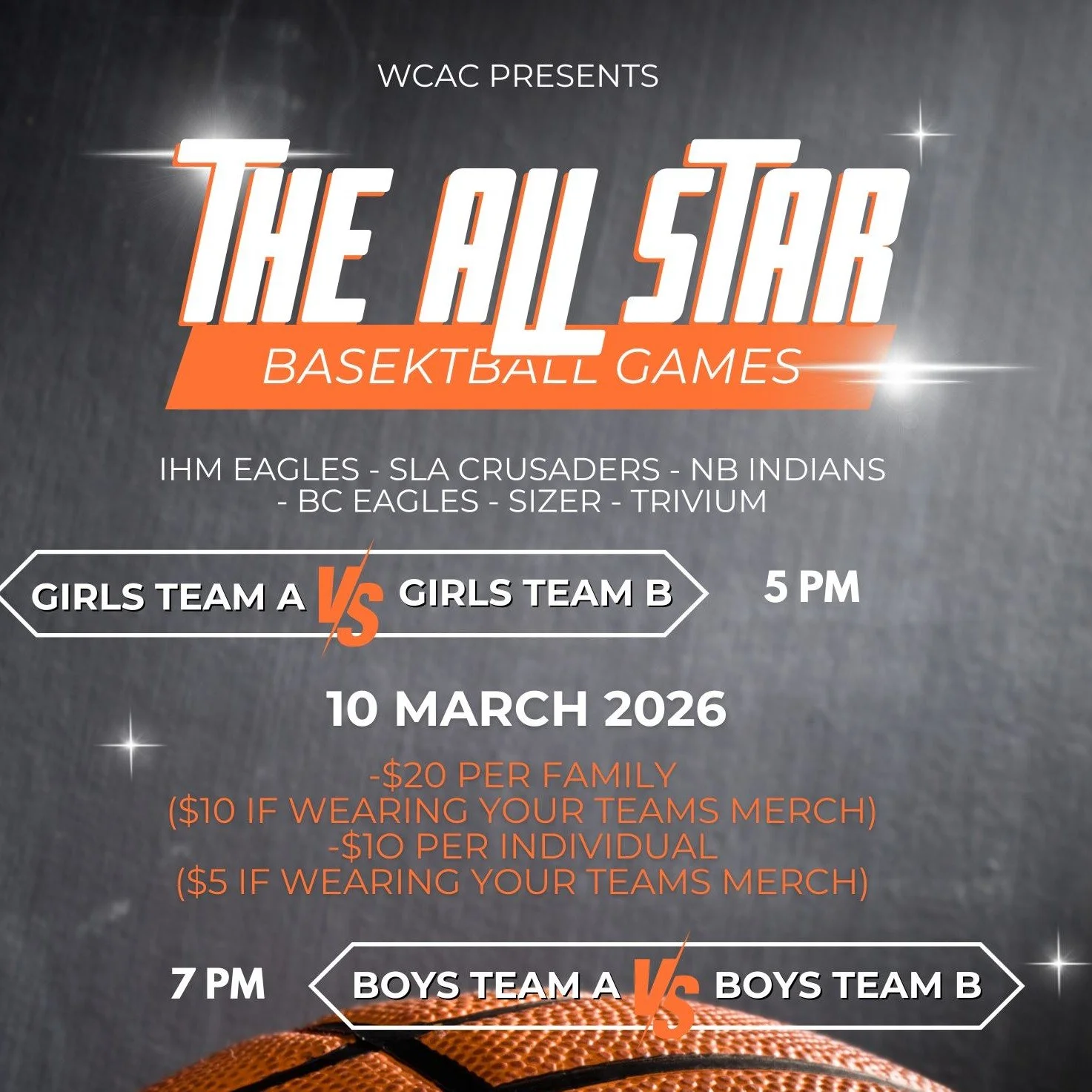 🎉🏀 All-Star Recognition! 🏀🎉

Congratulations to our three girls &mdash; Lili, Luci, and Leyah &mdash; and our three boys &mdash; Jair, Jason, and Andrew &mdash; who will be representing SLA at the Worcester County Athletic Conference All-Star Gam