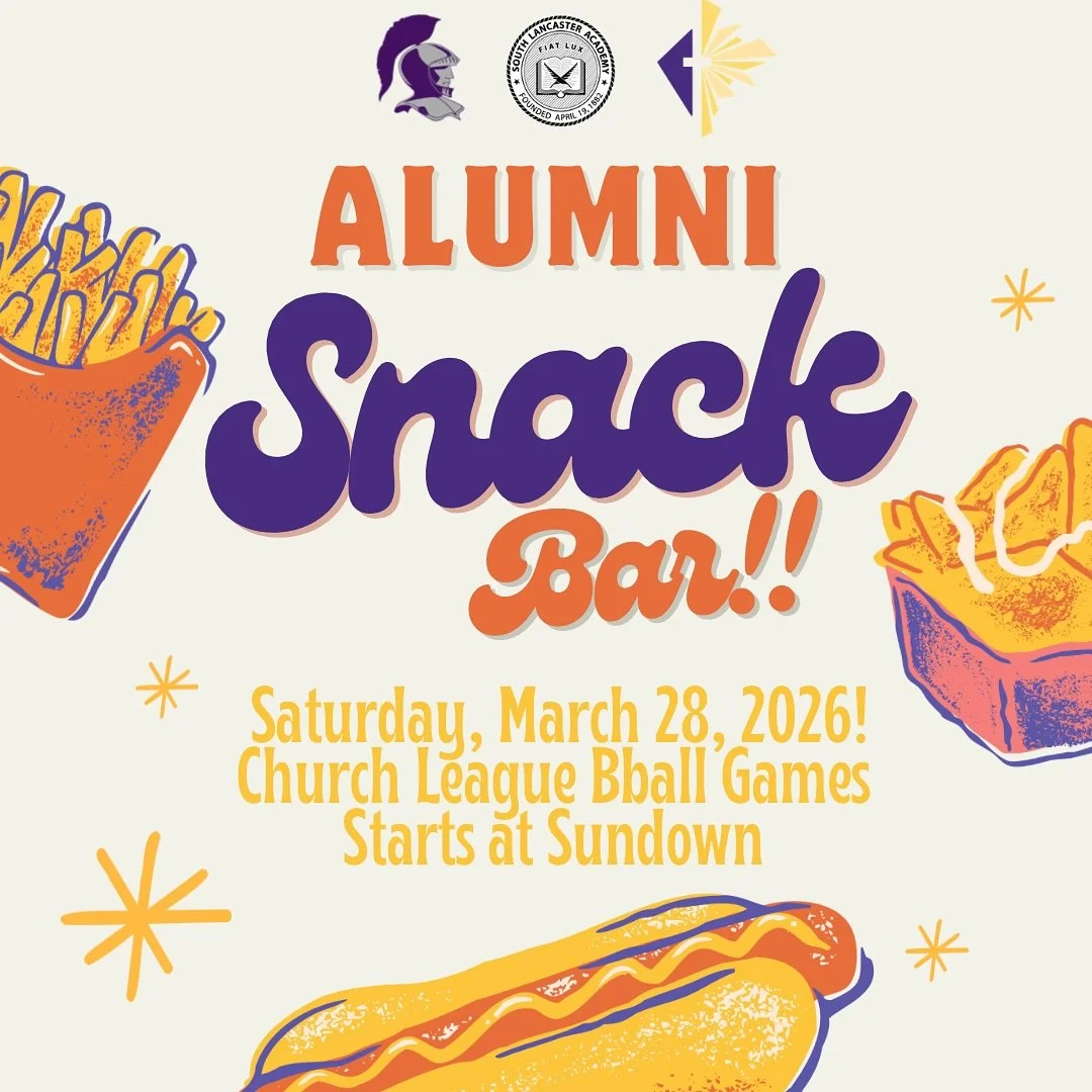 Saturday night plans? We&rsquo;ve got you covered 🔥
Join us at sundown for a fun-filled Snack Bar Fundraiser&mdash;support our amazing alumni while enjoying some exciting church league basketball action 🏀✨
$2 entry fee. Great food, great games, and