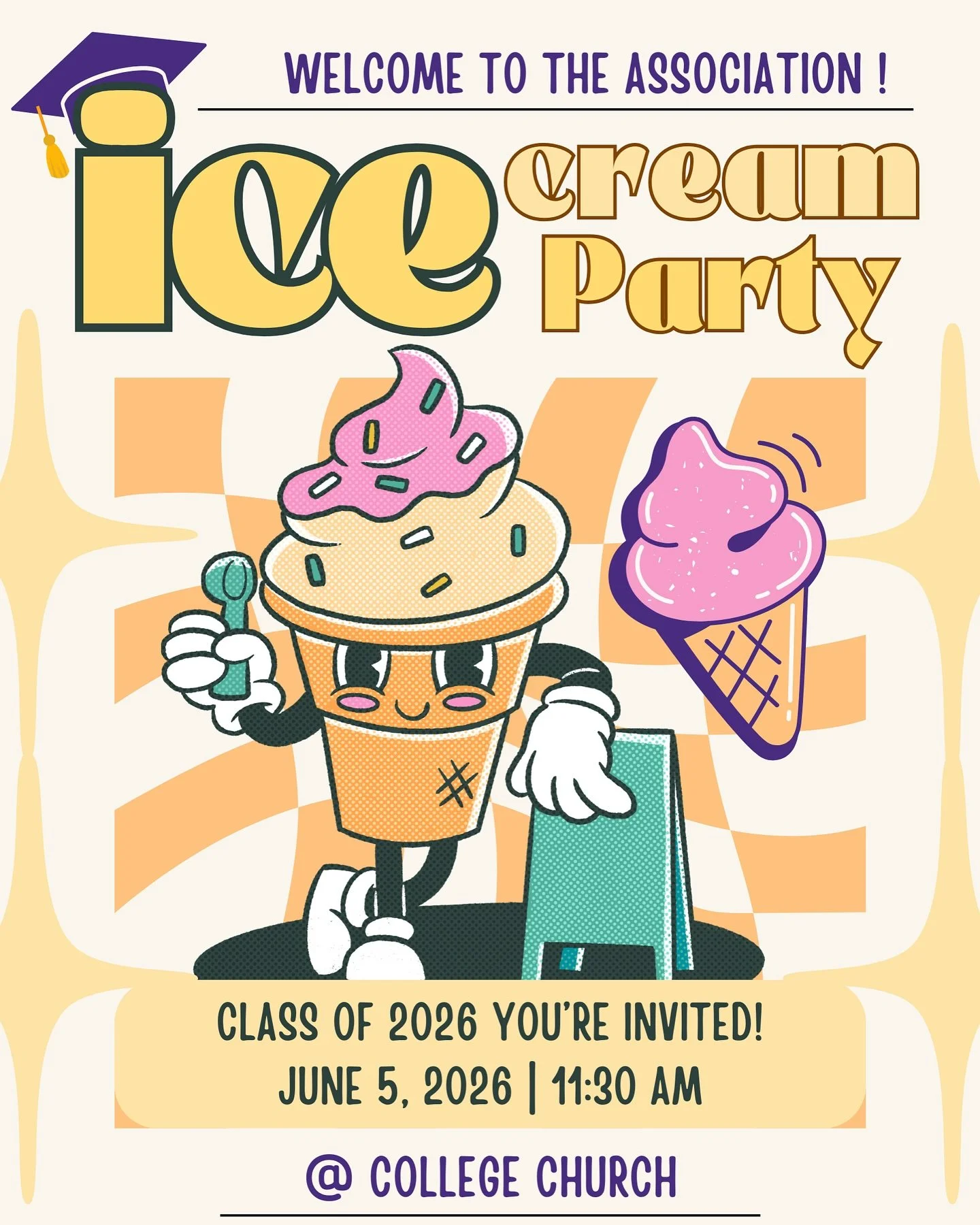 T-24 days till the class of 2026 @southlancasteracademy kicks off graduation weekend. Calling any and all alumni who would like to help welcome the newest members at a casual ice cream party held @collegechurchofsda, while supplies last! #welcomepart