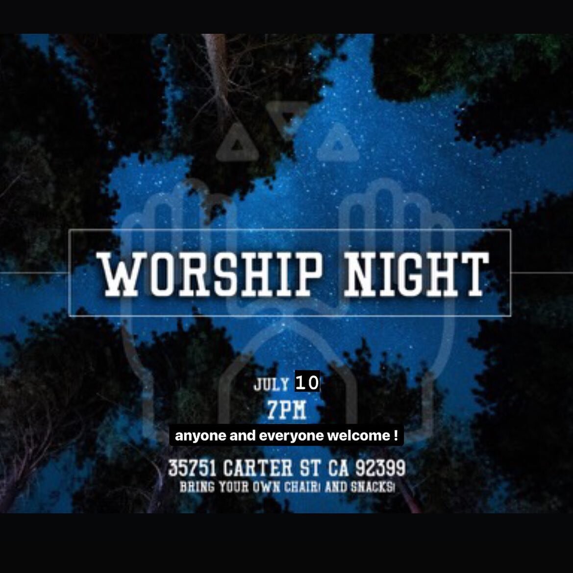 Come out and join us on the farm for a Night of Worship tomorrow night at 7:00pm!!!