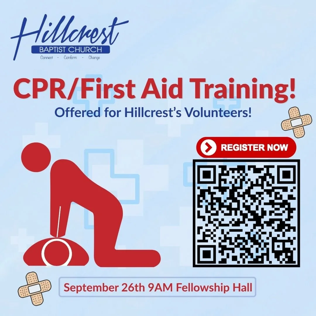 CPR/First Aid Training (for Hillcrest's volunteers)