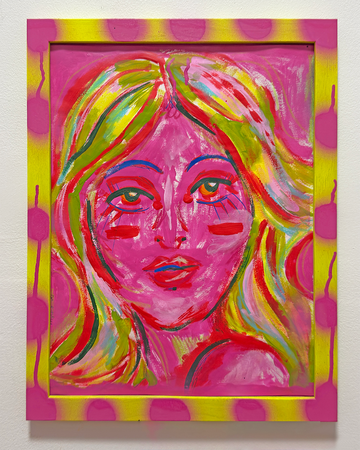 "Mari" 11x14" framed painting on paper