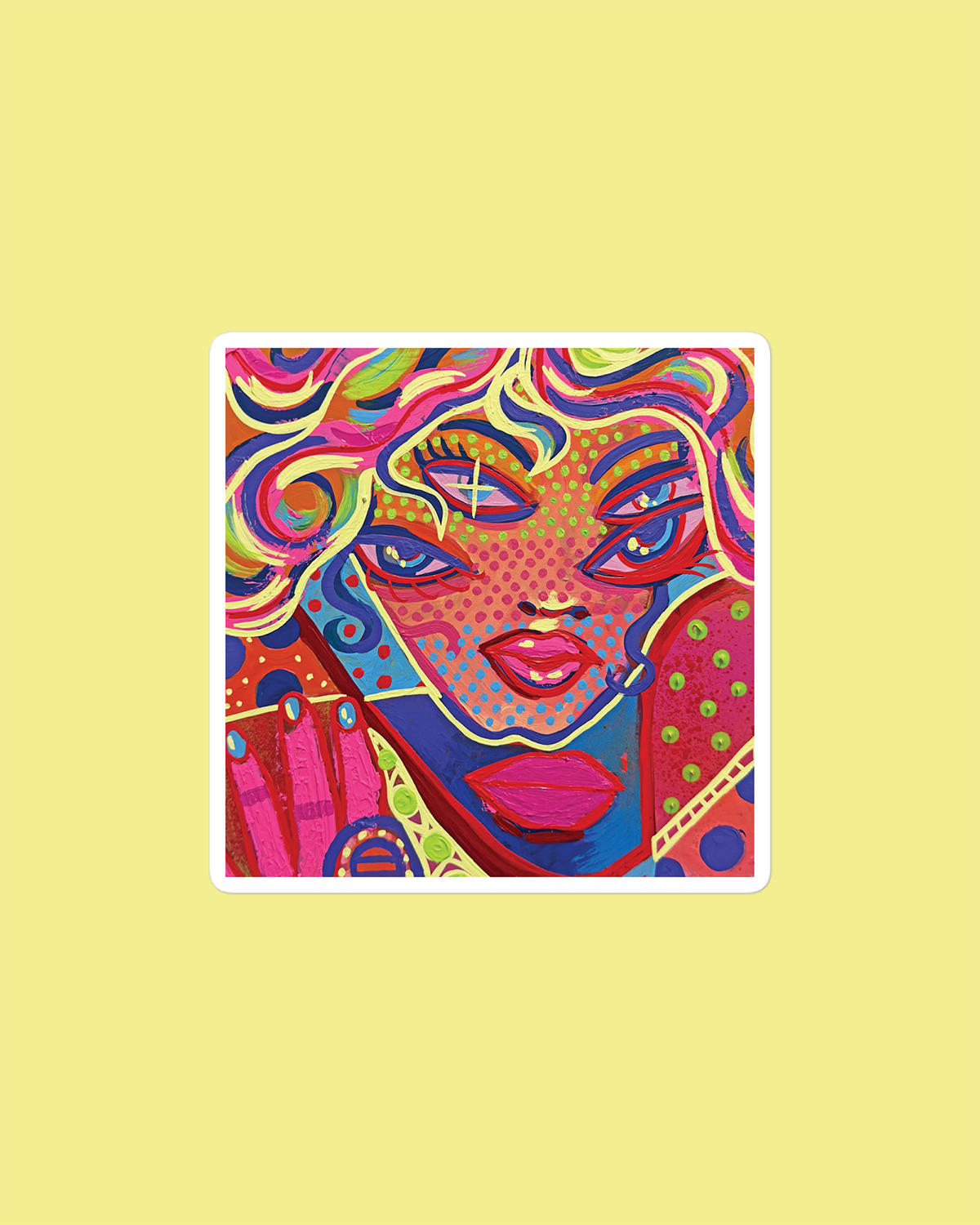 GIRLY GIRL 05 4x4" sticker