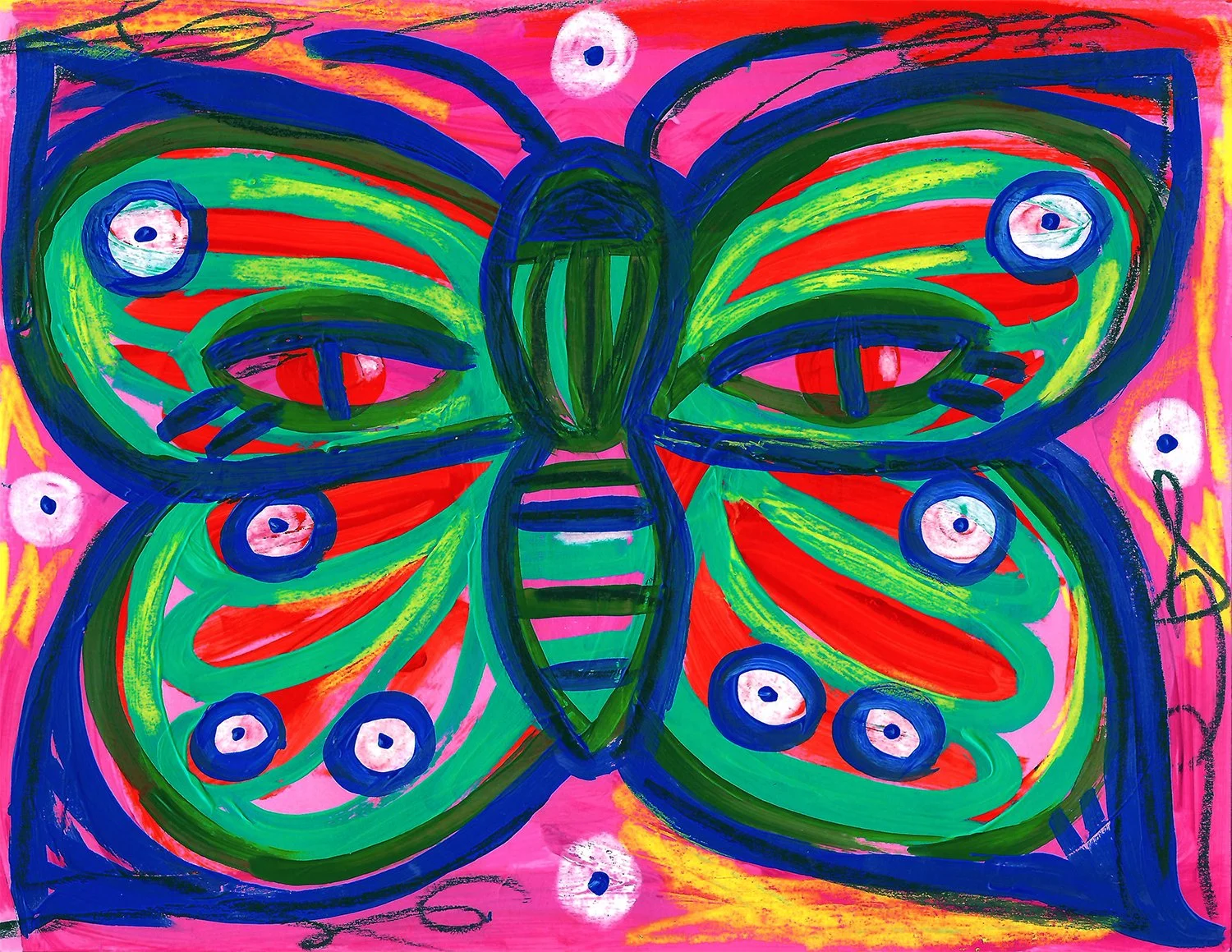 "Migrant I" 10x13" Framed Painting