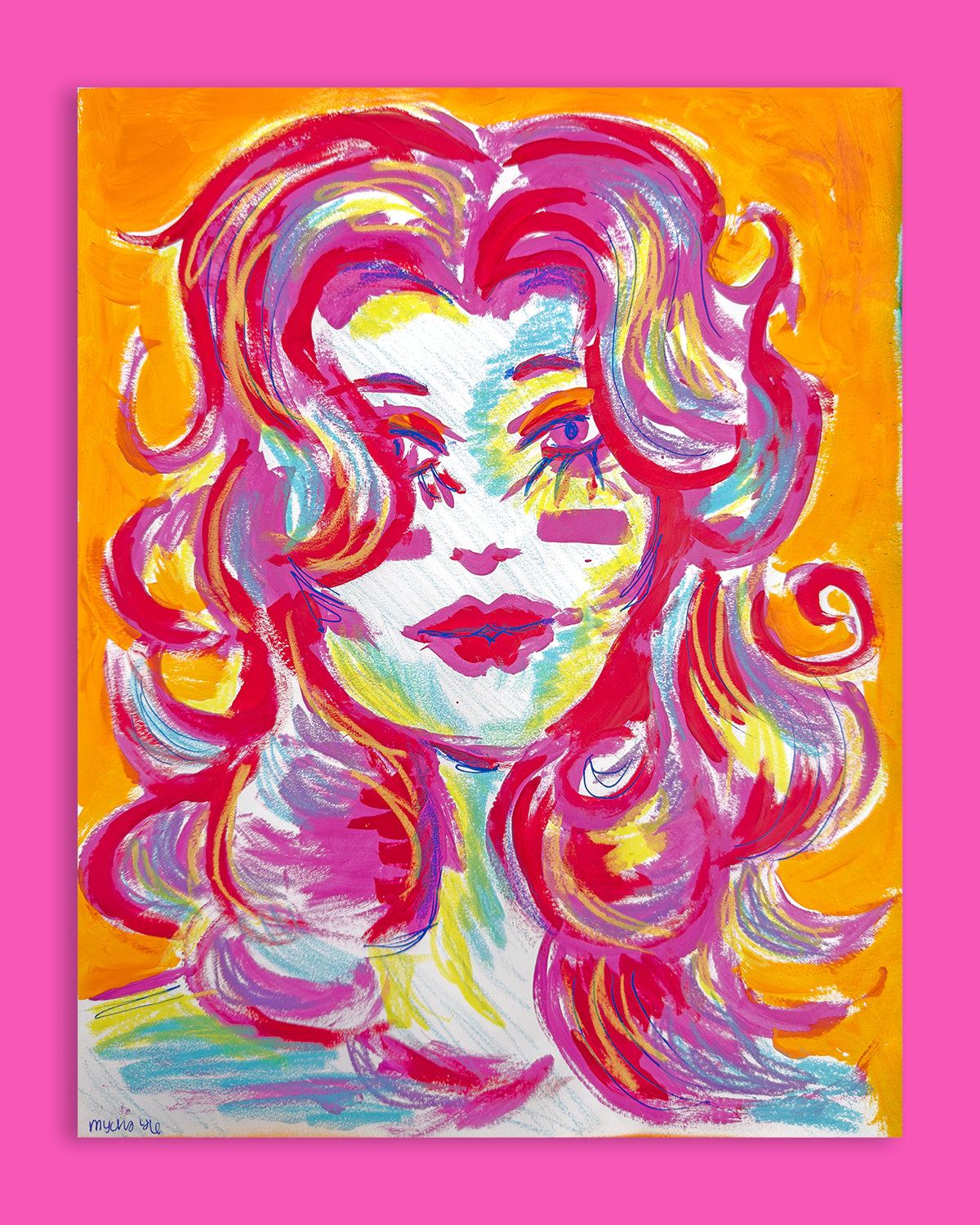 "Sharon" 11x14" painting on paper