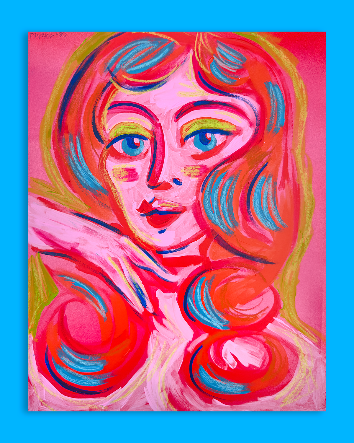 "Marina" 11x14" painting on paper