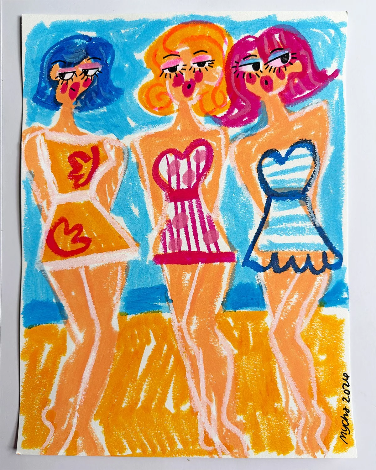 “Summer4Ever" 9x12" Painting on Paper (Copy)