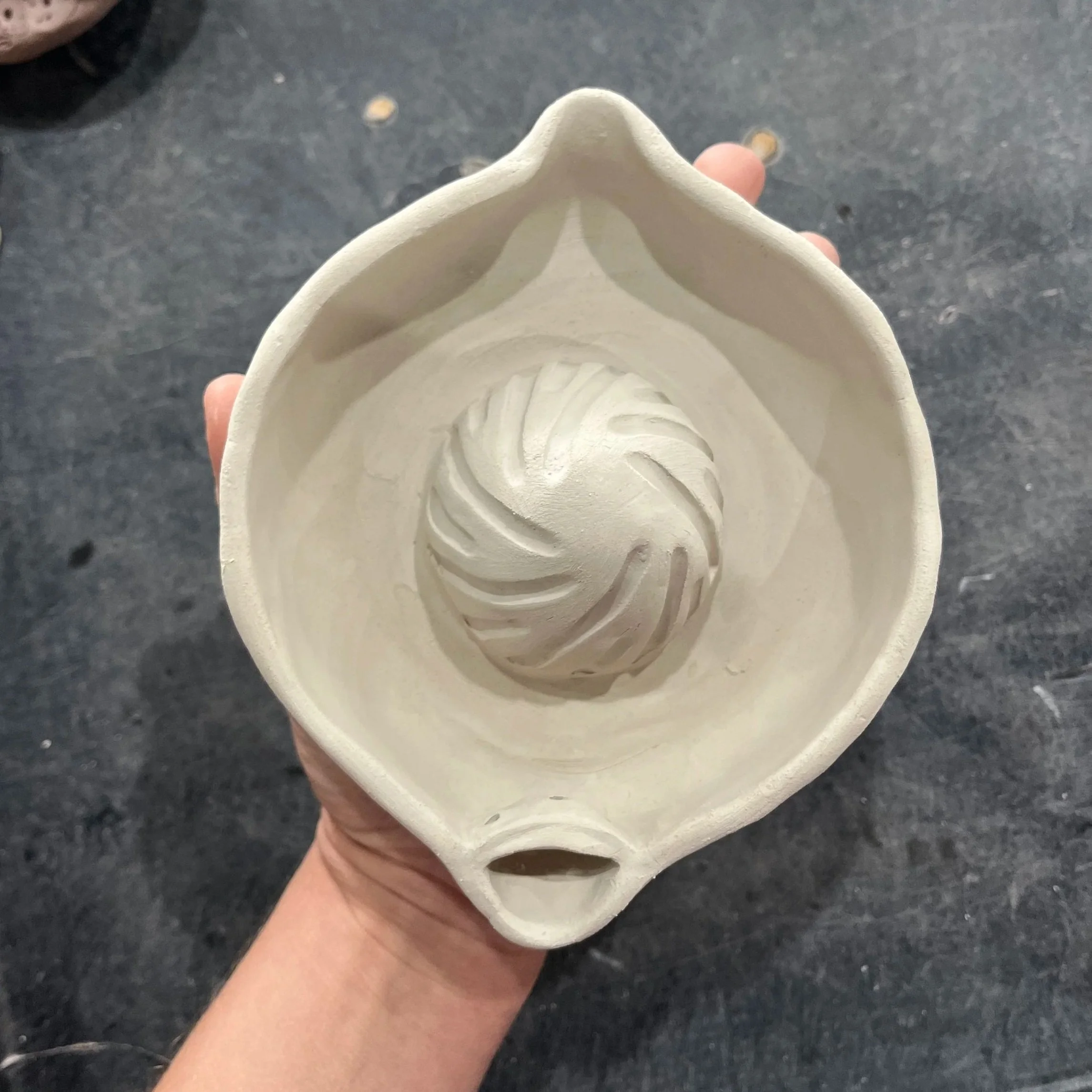 Clay Curious Hand Building- Citrus Juicers